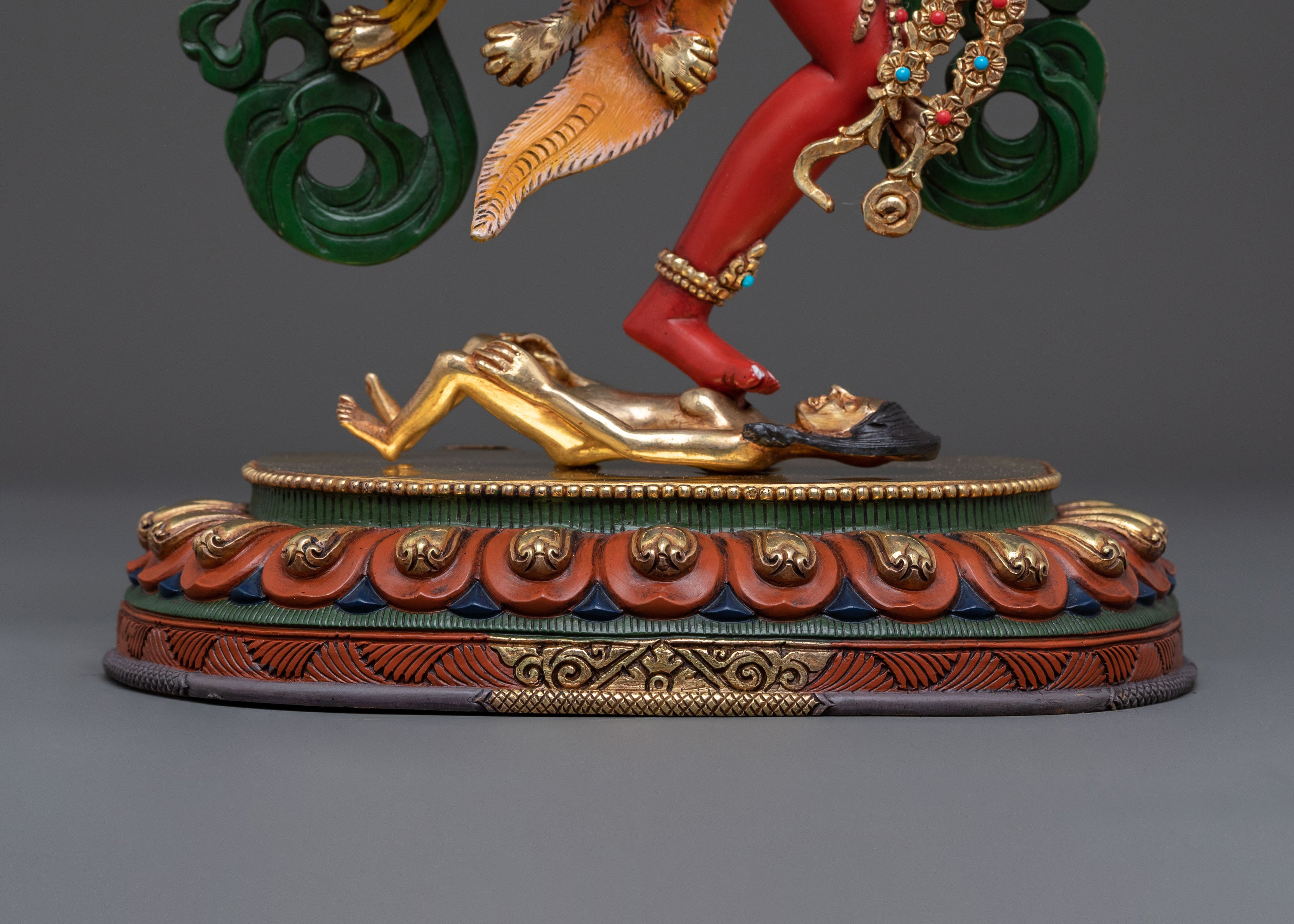 Red Tara: Kurukulla | 24K Gold Gilded Traditional Figure