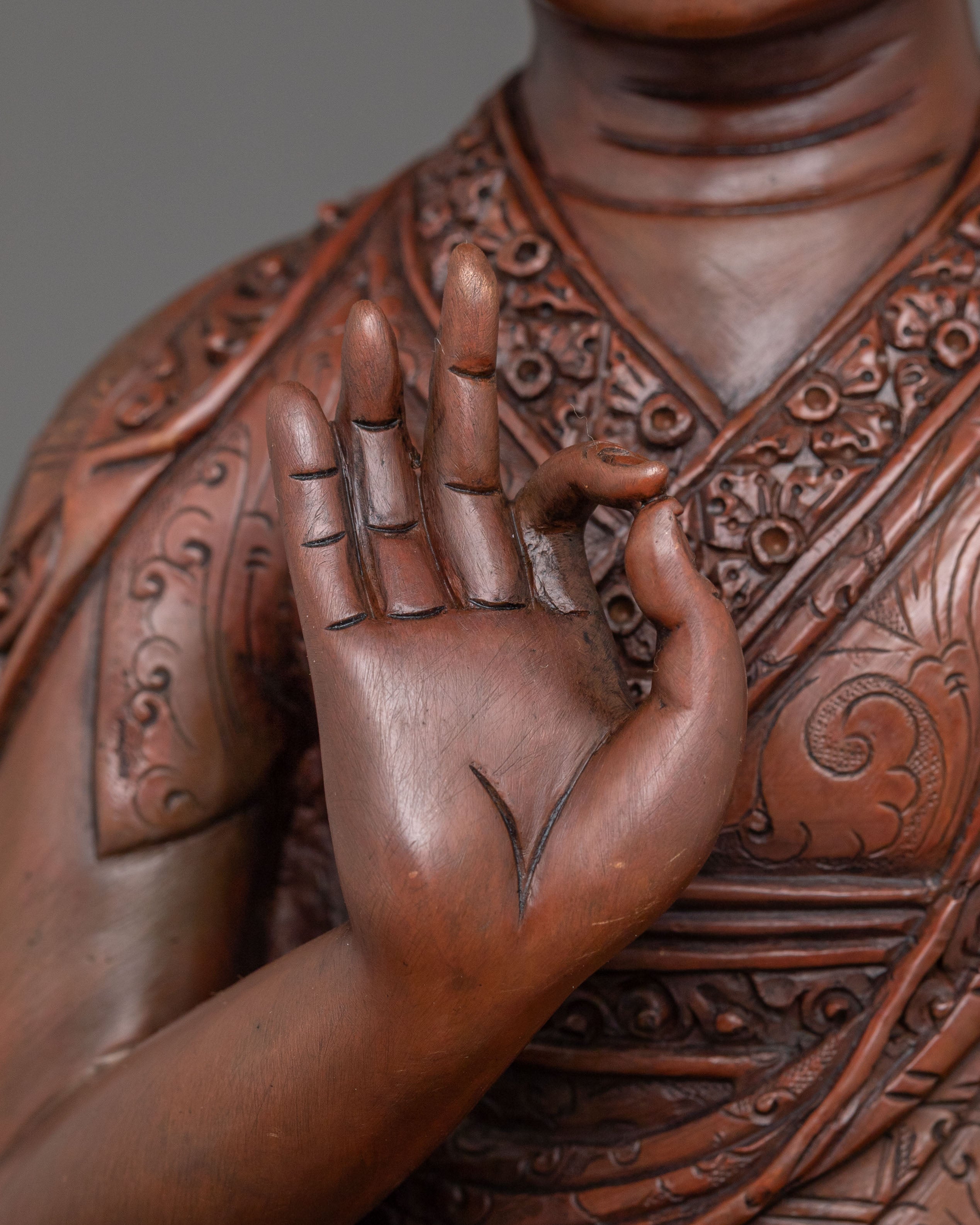 Handcrafted Disciples Figurine of Tsongkhapa | Home Decor