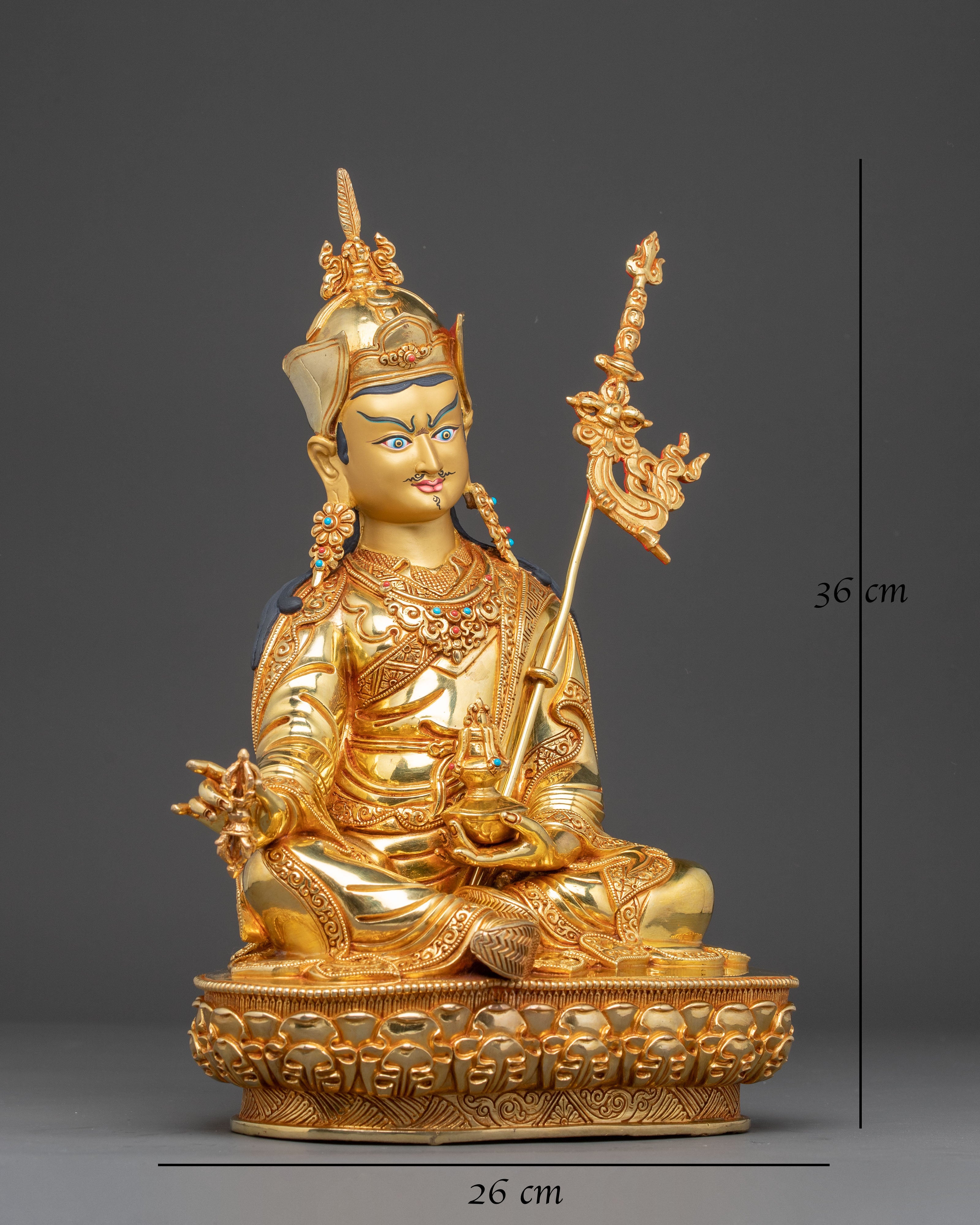 Handcrafted Guru Rinpoche Statue for Meditation | Padmasambhava Figurine