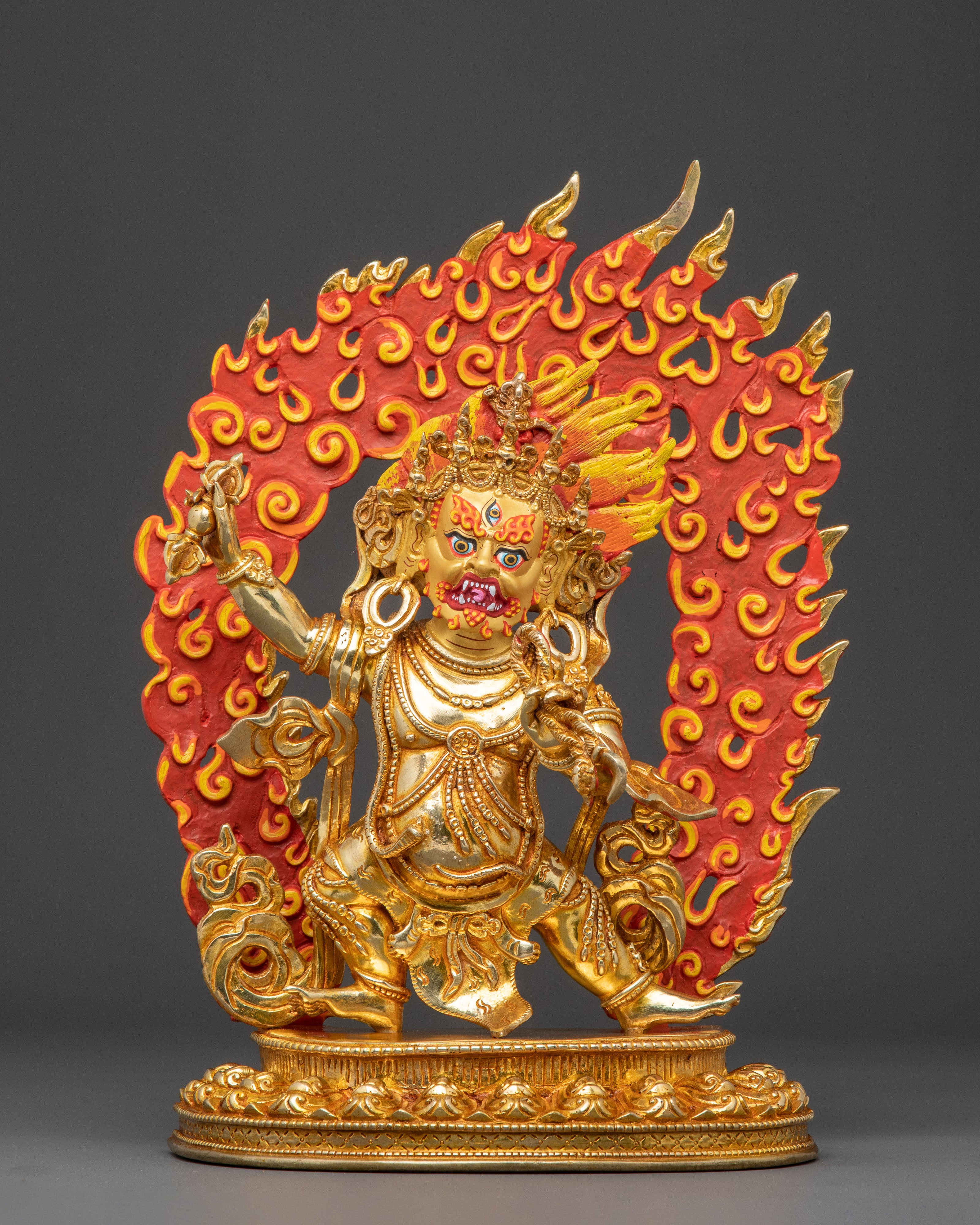 Golden Statue of Vajrapani | Protector of Wisdom