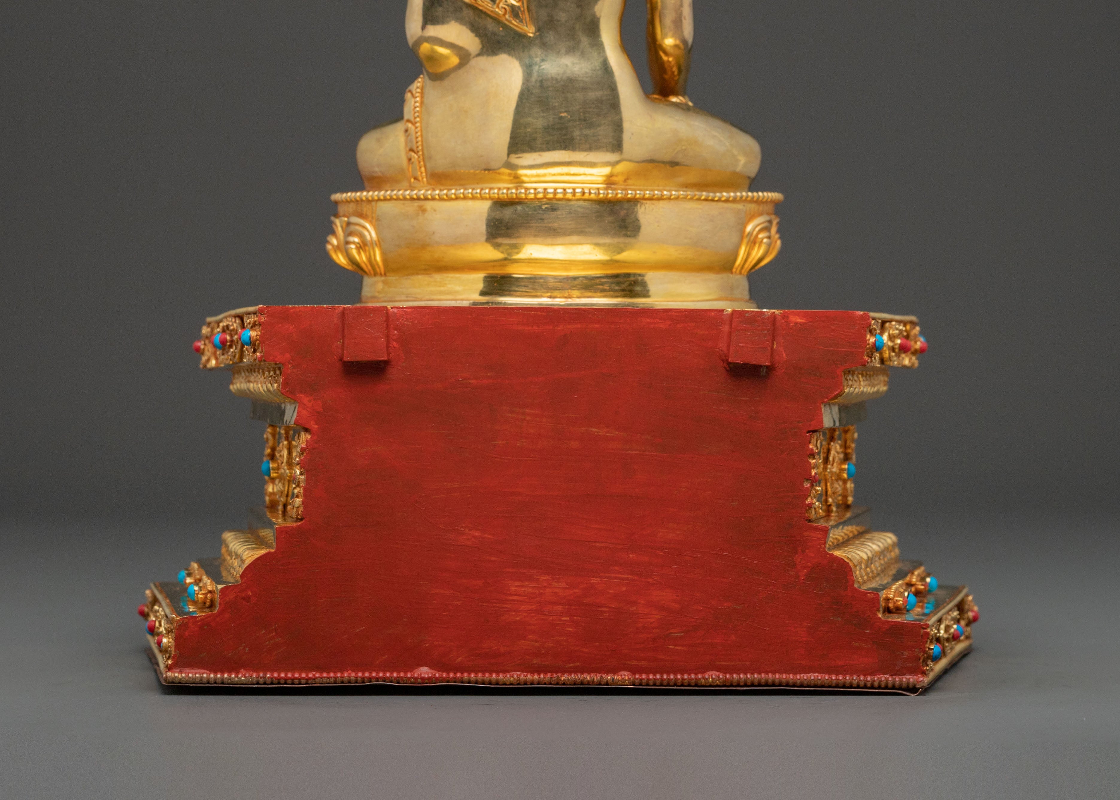 Shakyamuni Buddha Sacred Statue with Throne | Spiritual Altar