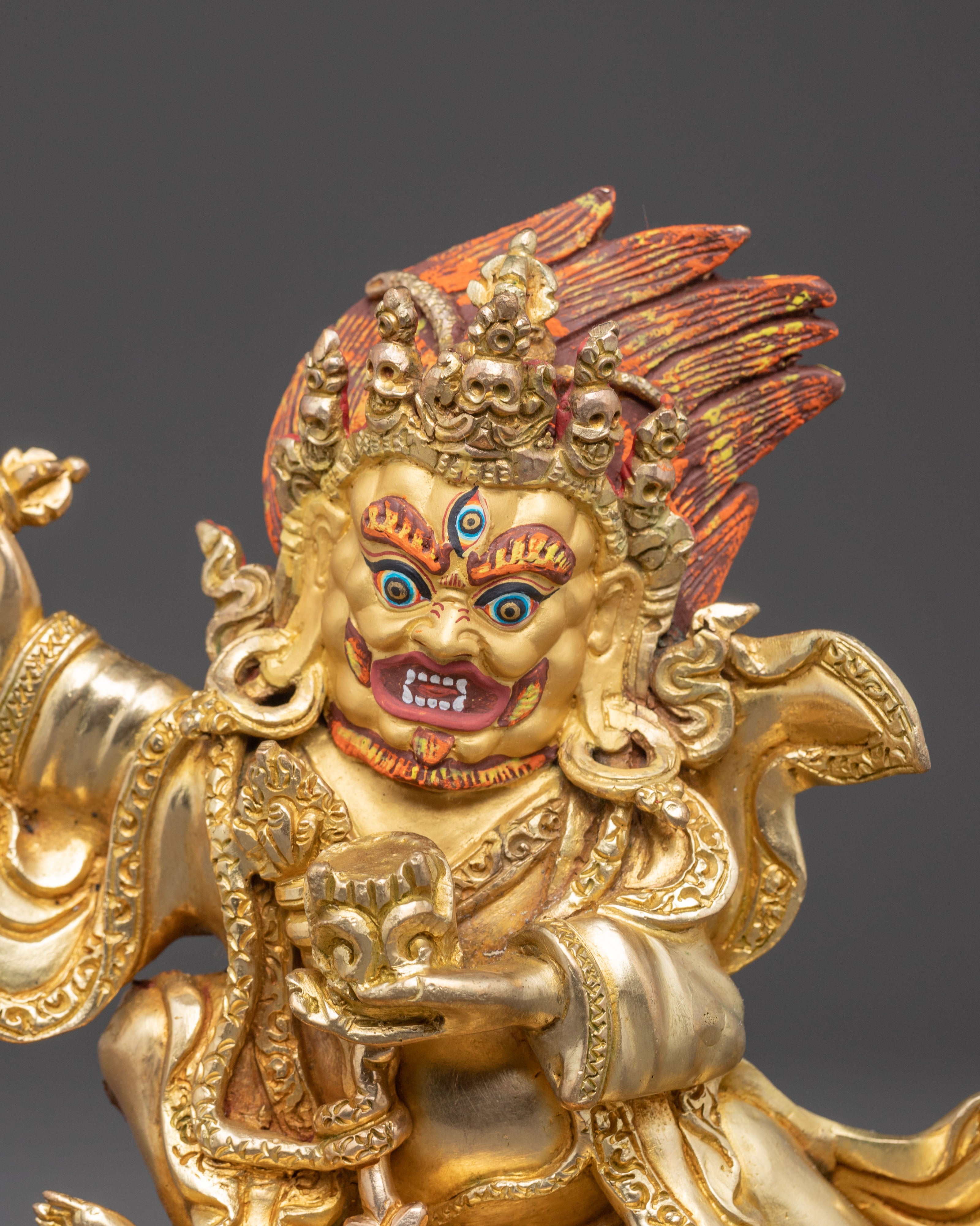 Mahakala Bernagchen Statue: Protector of the Dharma