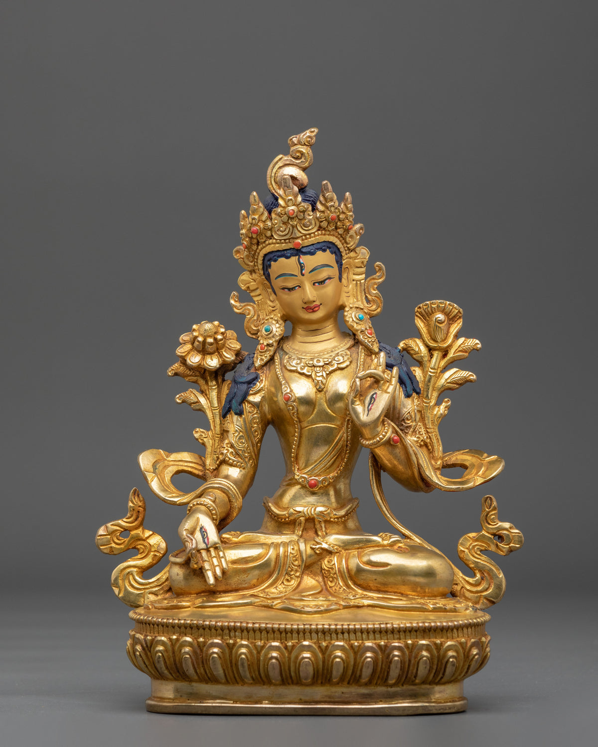 White Tara Compassionate Goddess Statue | Buddhist Altar Figure