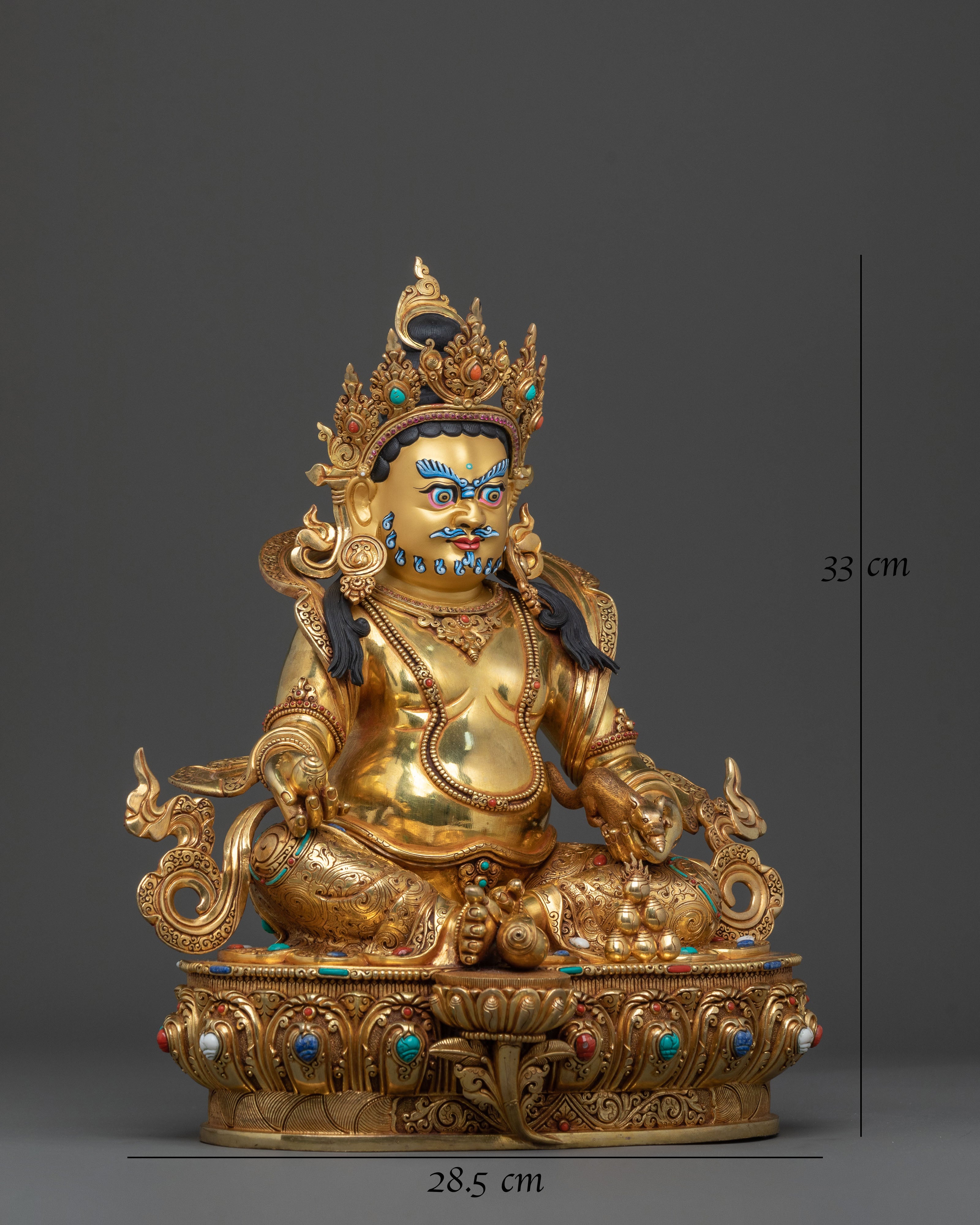 Handcrafted Dzambhala Statue: Wealth Blessing