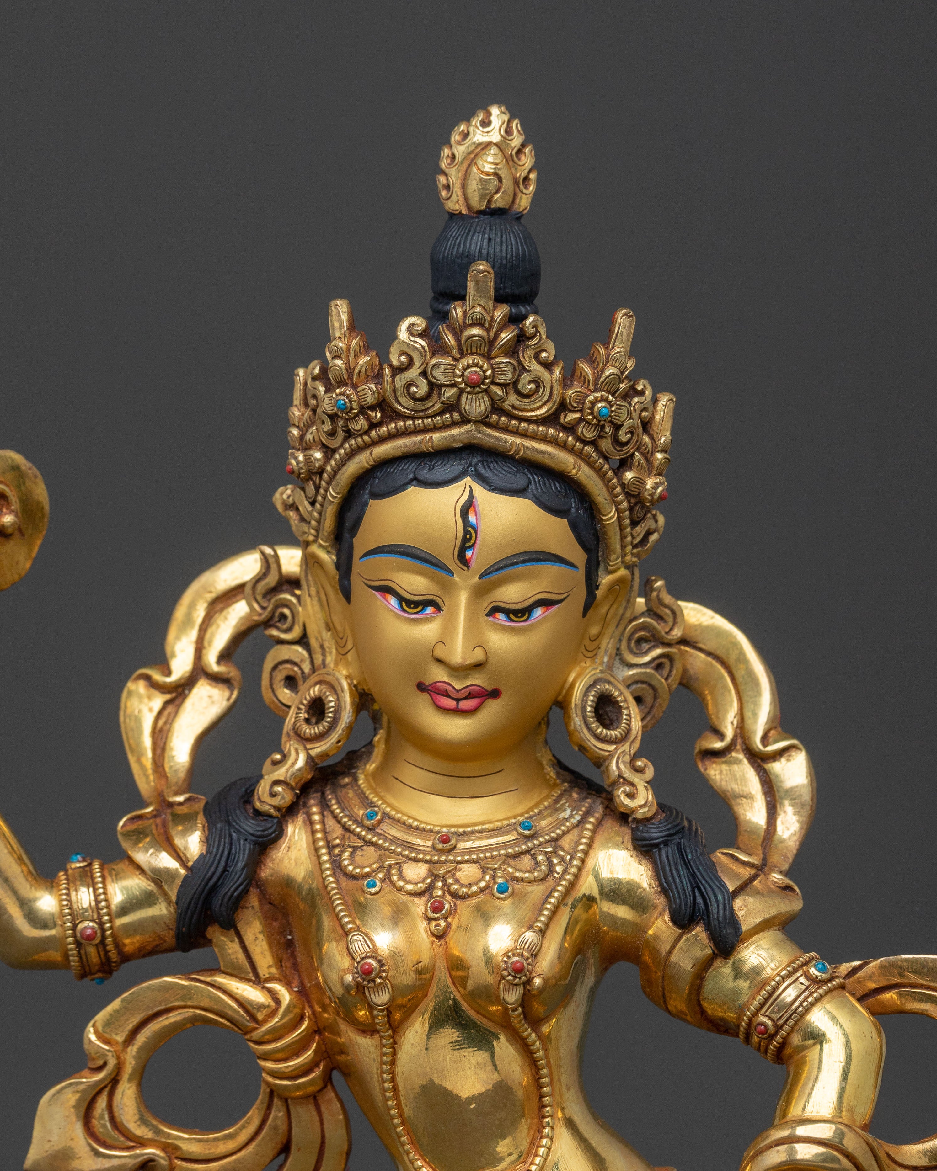 Maching Labdron Statue | 24K Gold Gilded