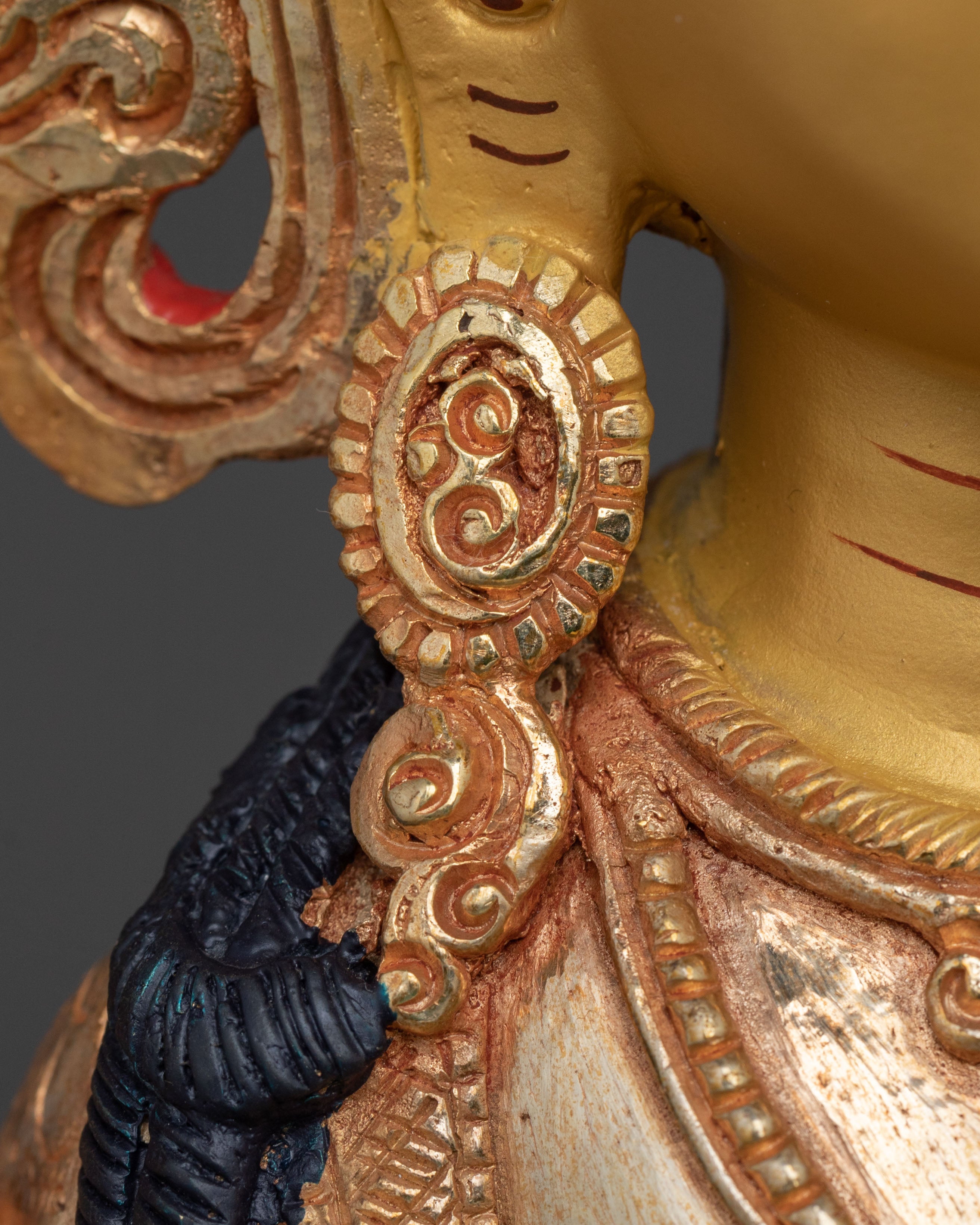 Chenrezig Statue | 24k Gold Gilded Guardian