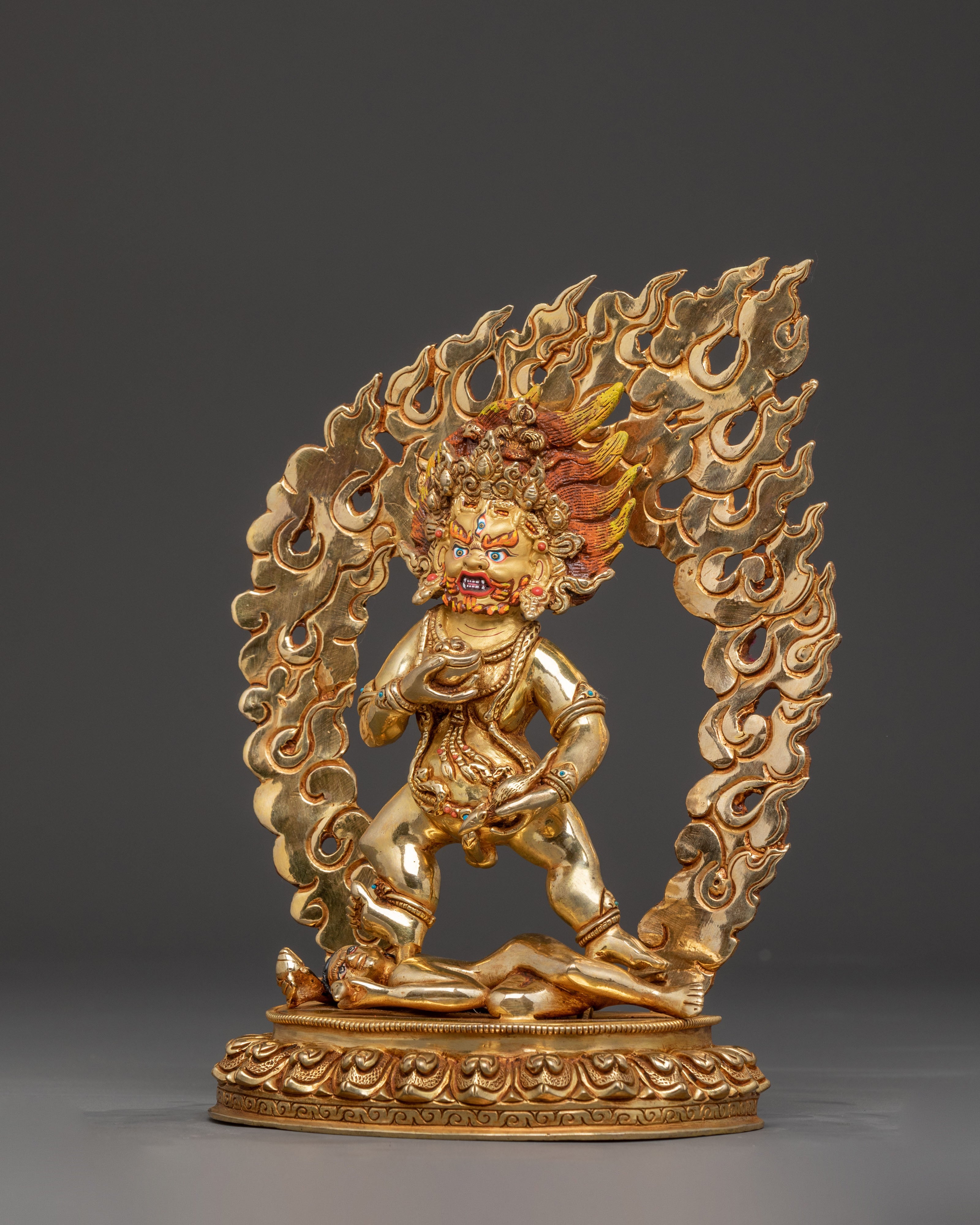 Black Dzambhala Guardian Statue | Spiritual Decor