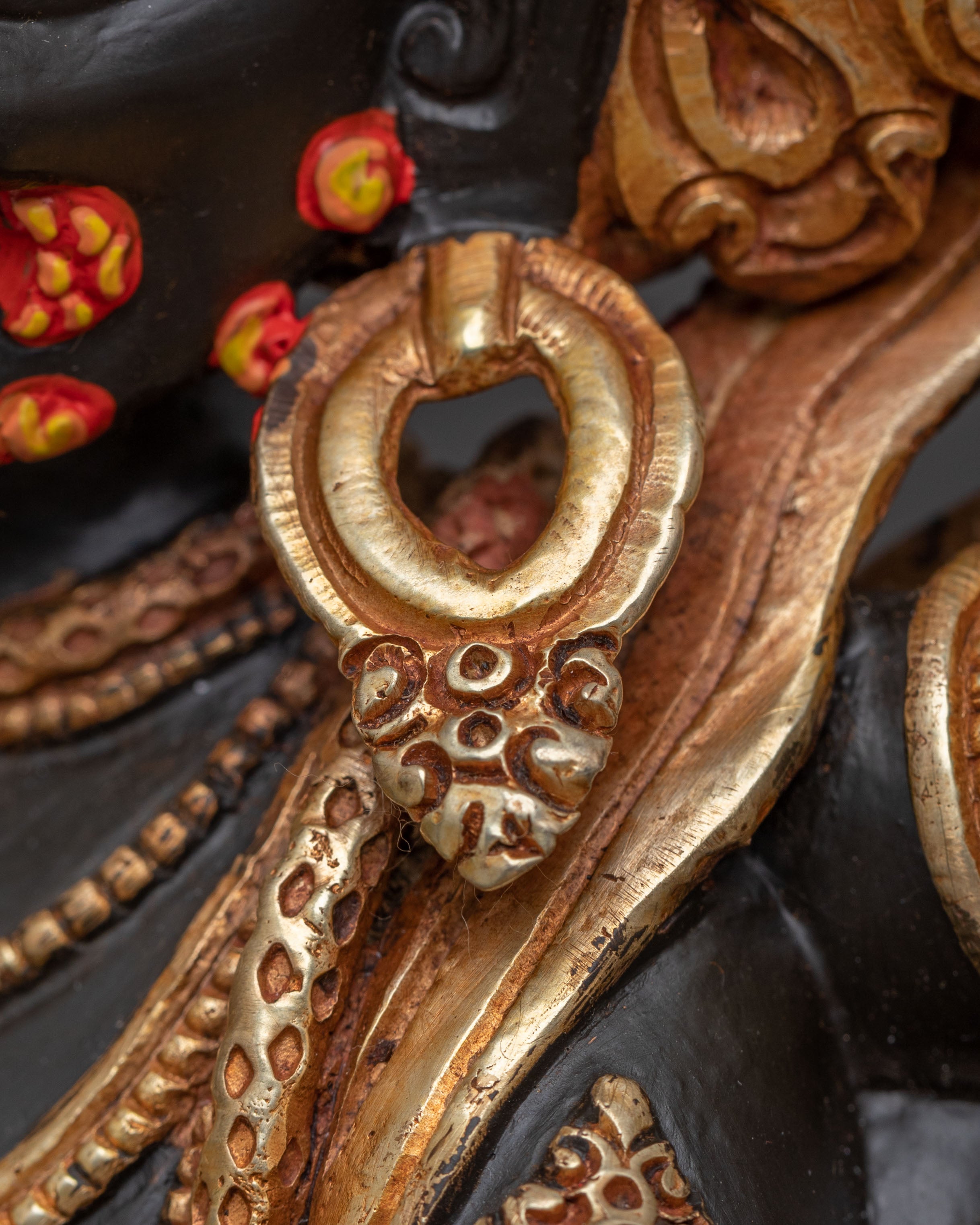 Six Armed Mahakala Wrathful Deity Statue | Divine Icon