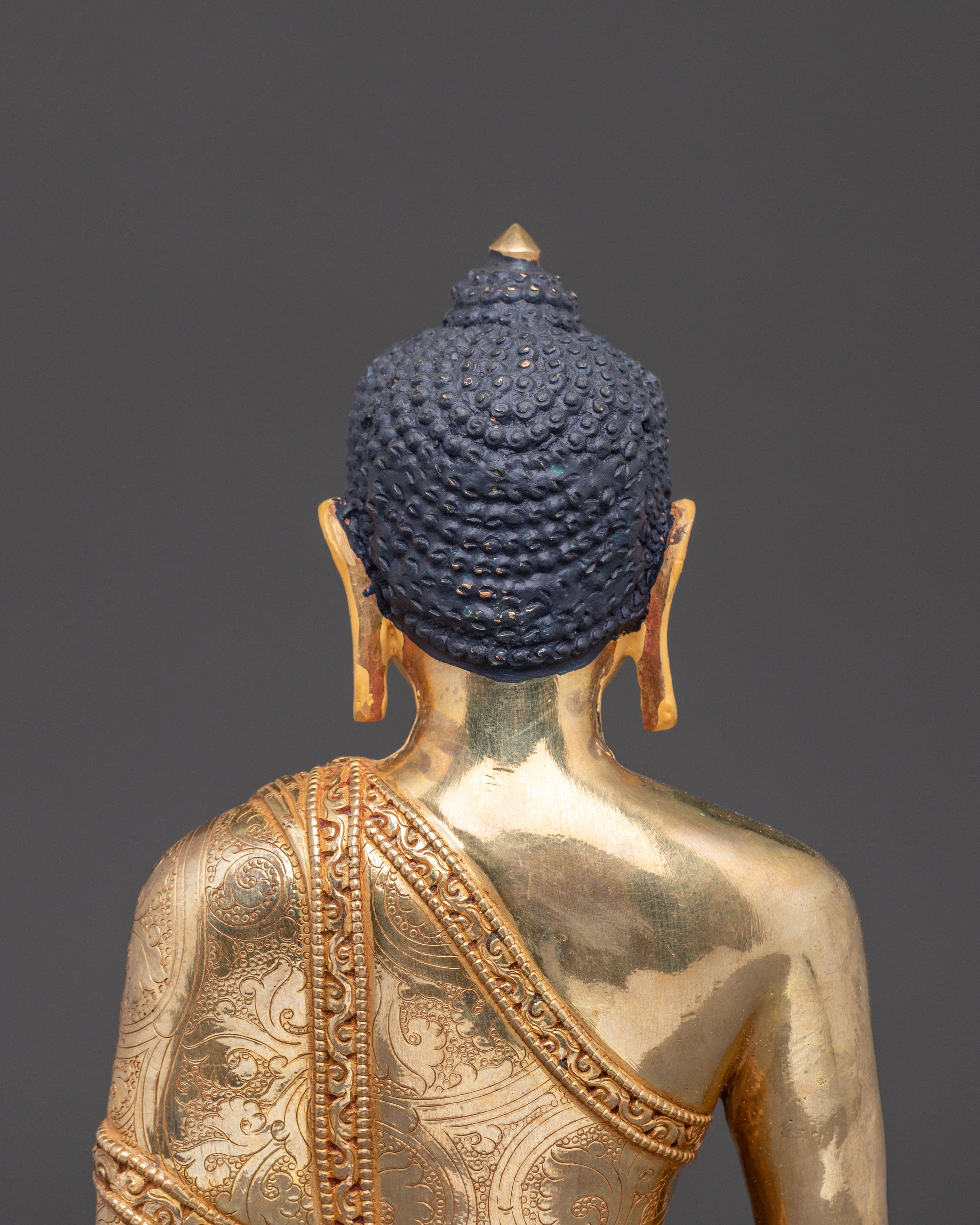 Divine Amitabha Buddha Handmade Statue | 24K Gold Gilded Art