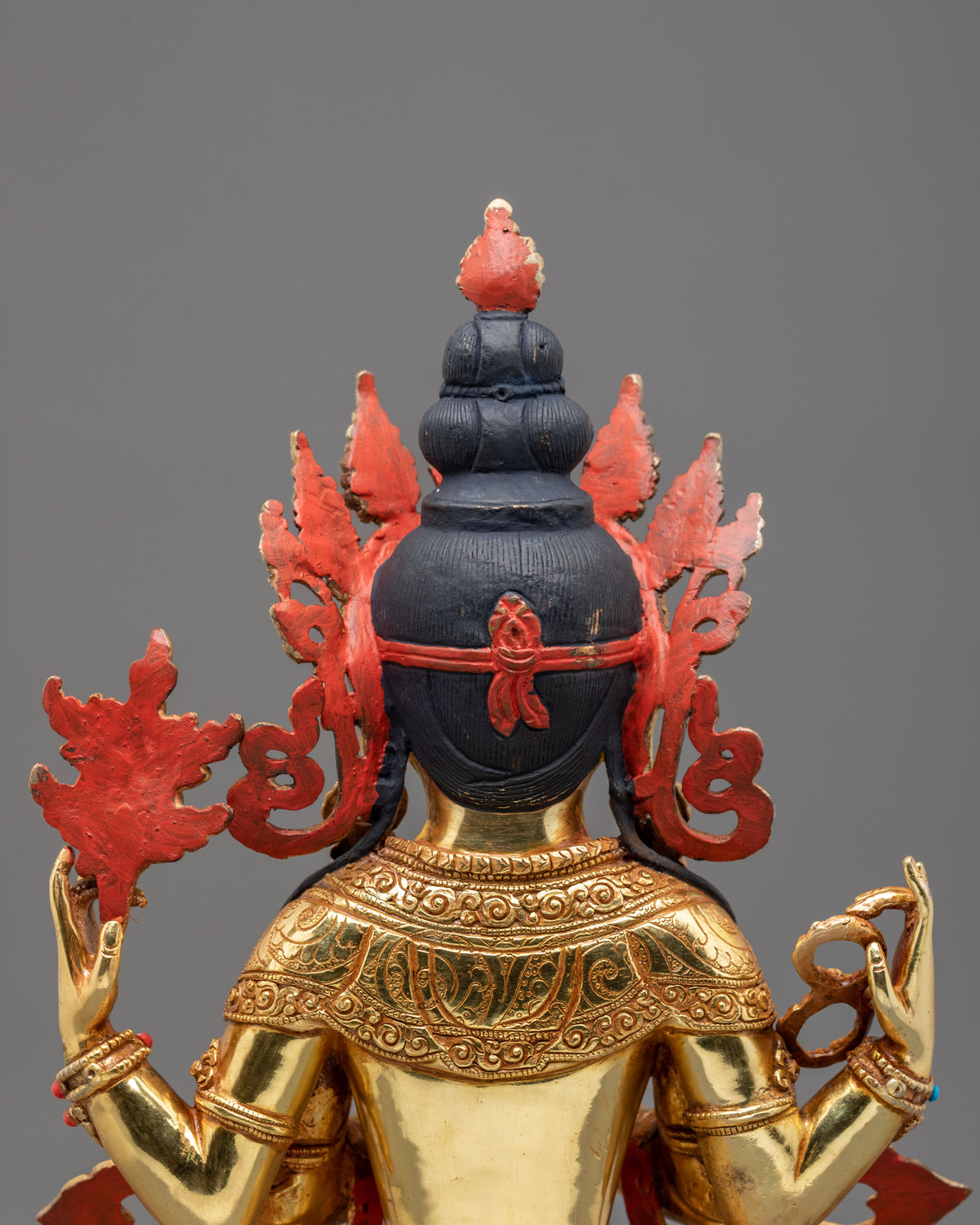Four Armed Chenrezig Handmade Sculpture