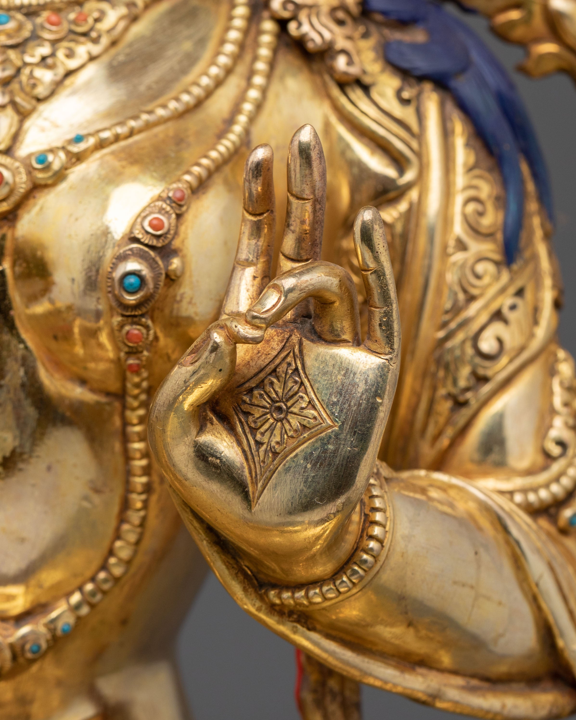 Green Tara Sculpture | Tibetan Buddhist Deity of Protection