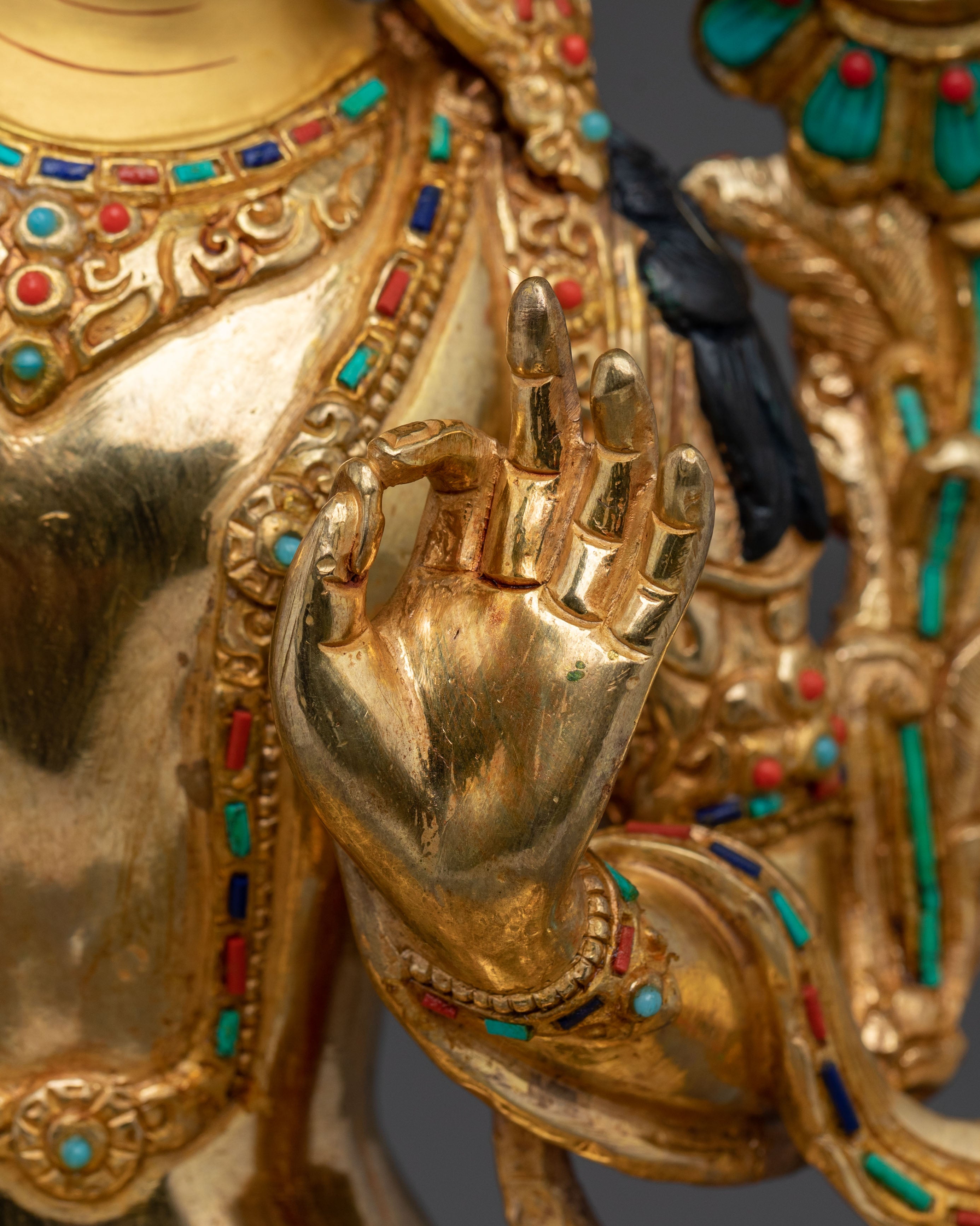 Manjushri Statue: Lotus of Wisdom
