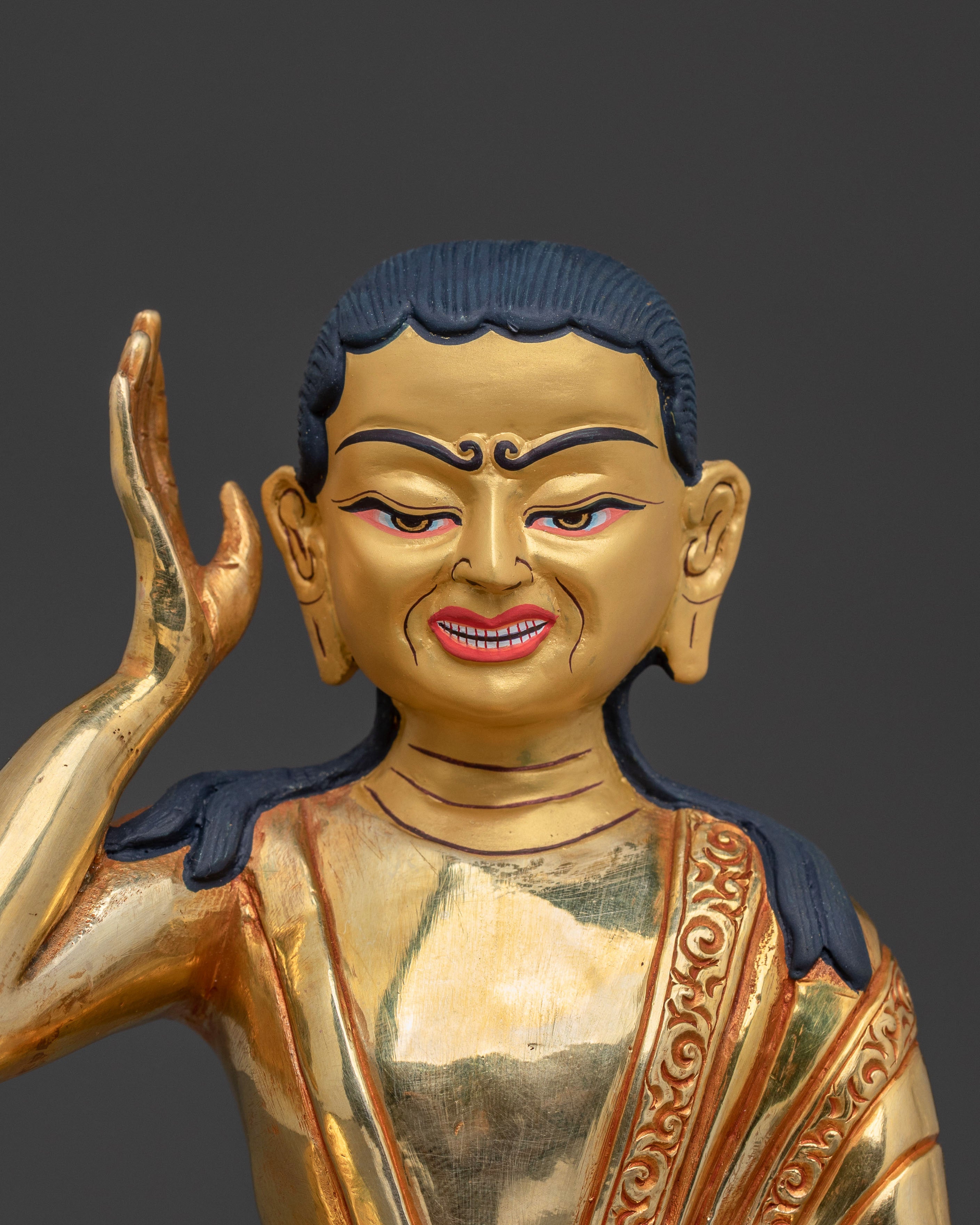 Handcrafted Kagyu Master Statue Set | Divine Figures