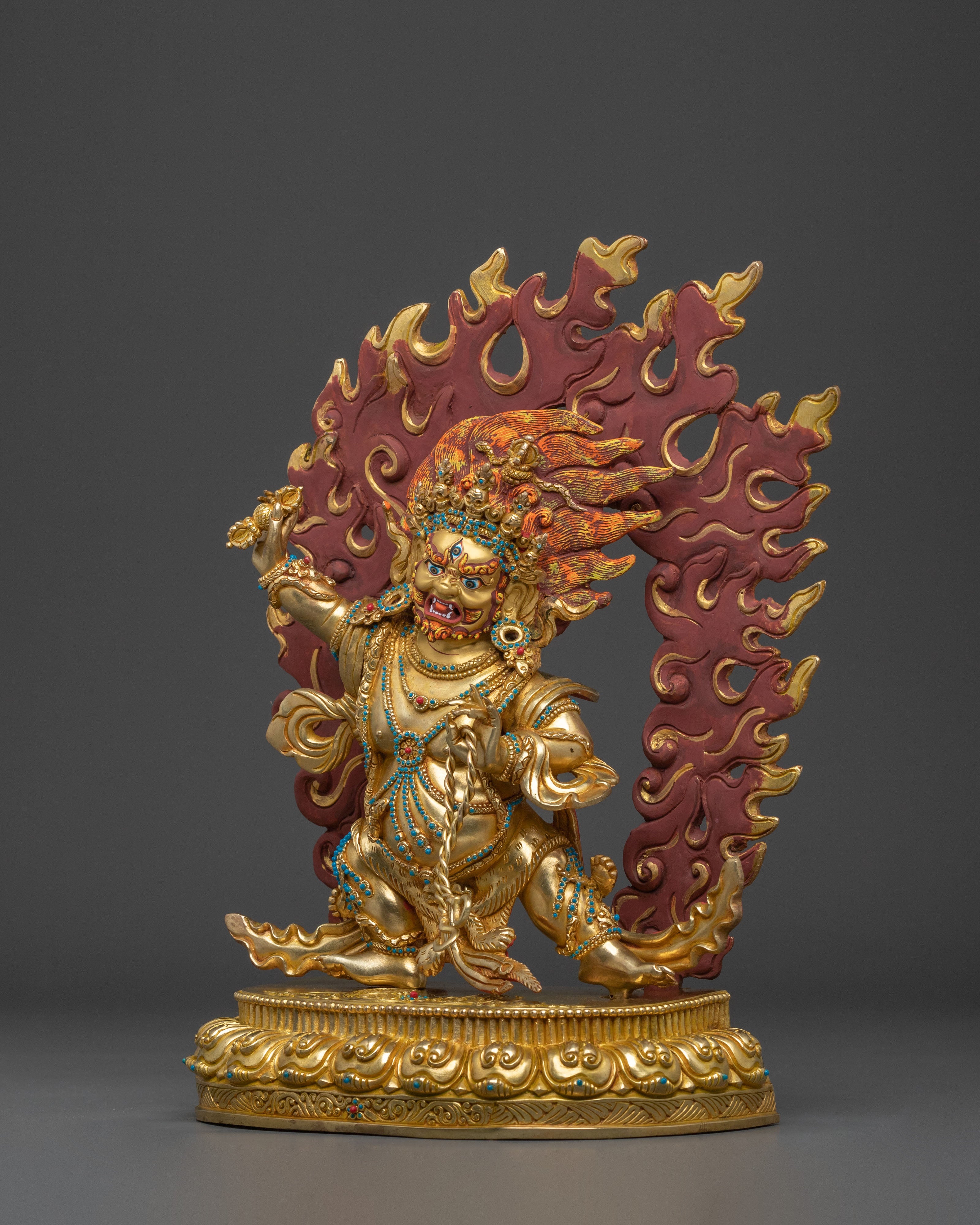 Vajrapani Hand Carved Statue | Guardian of Spiritual Power