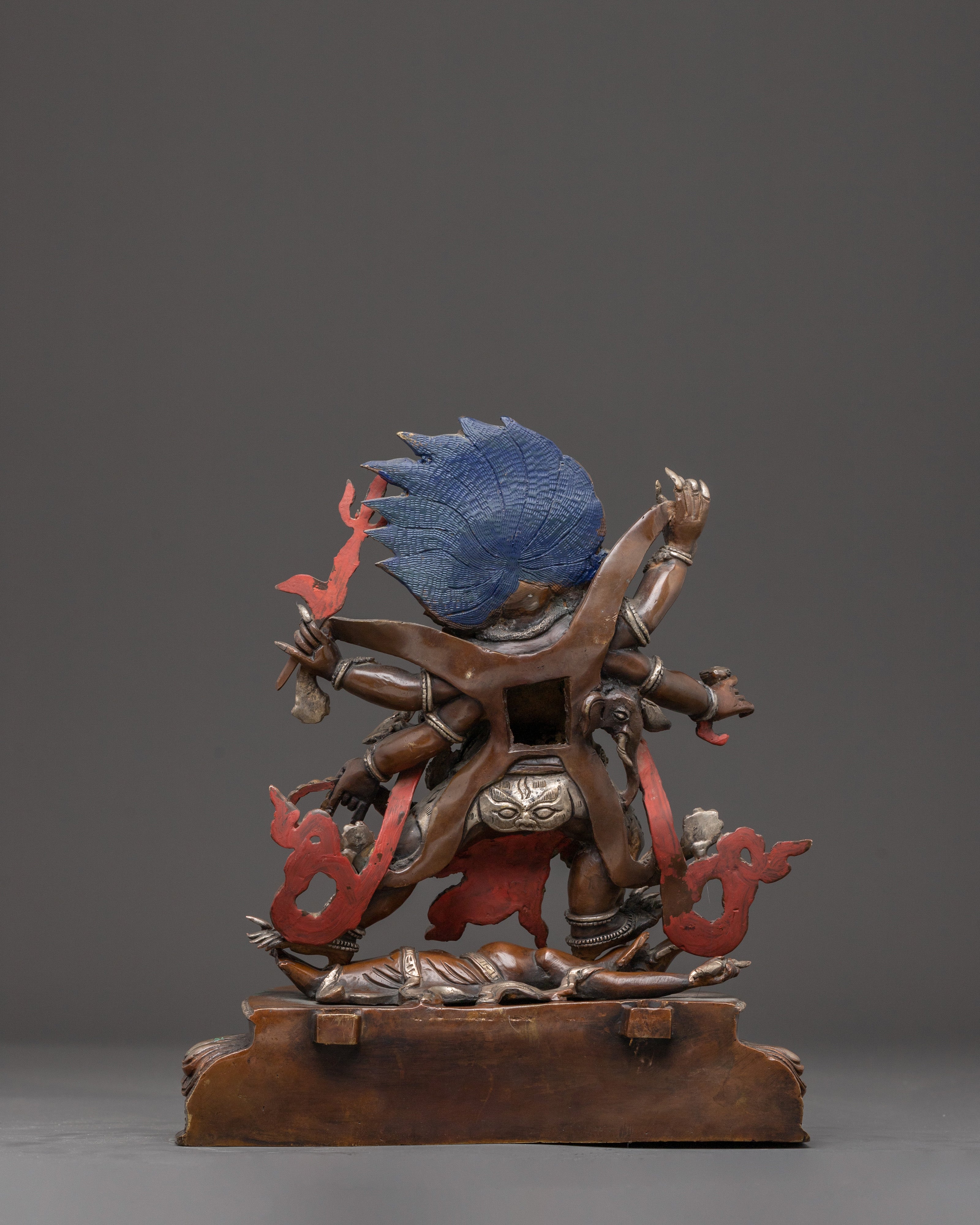 Six Armed Mahakala Statue : The Dharma Protector