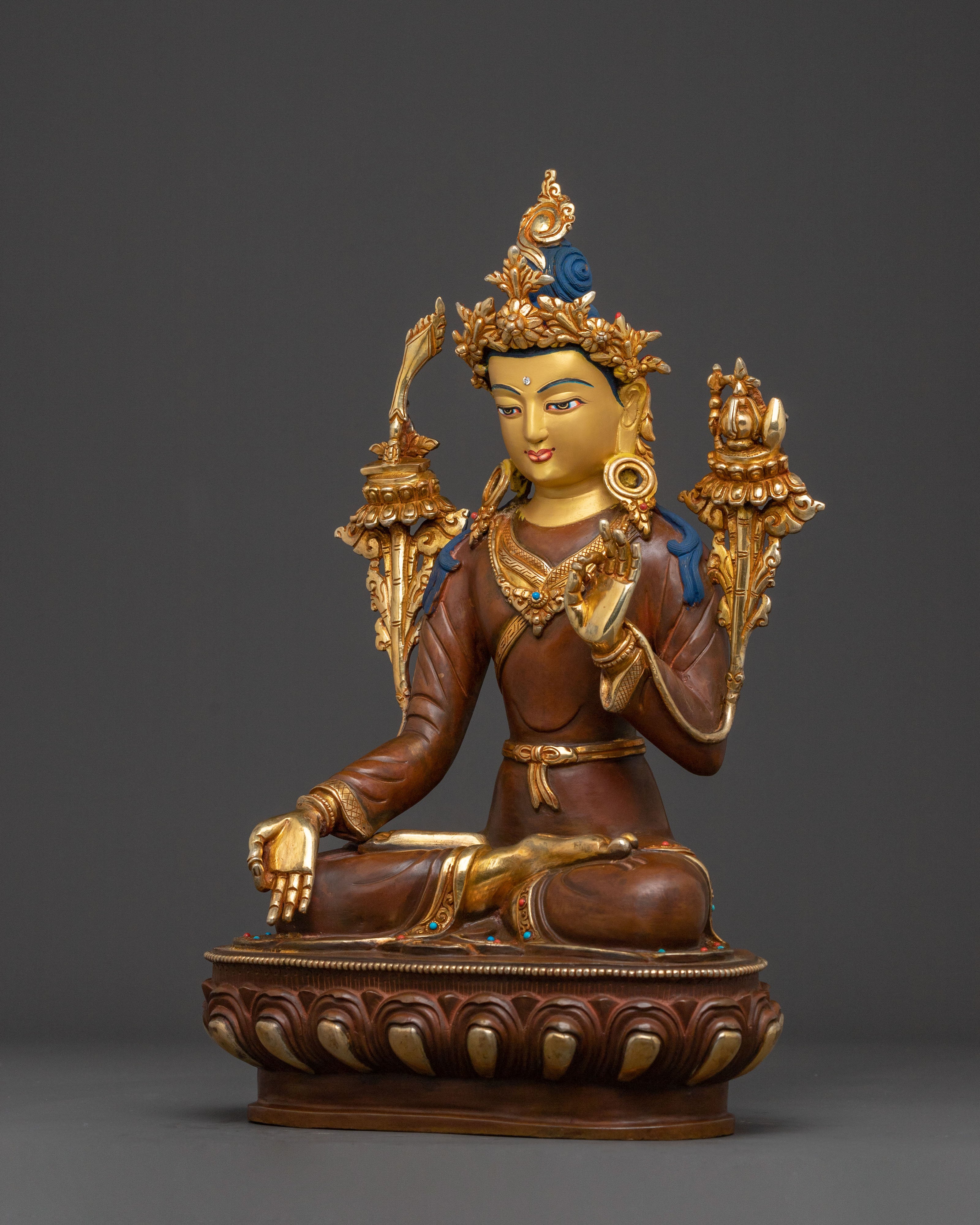 Handcrafted Yuthon Yonten Gonpo Statue |  Spiritual Altar