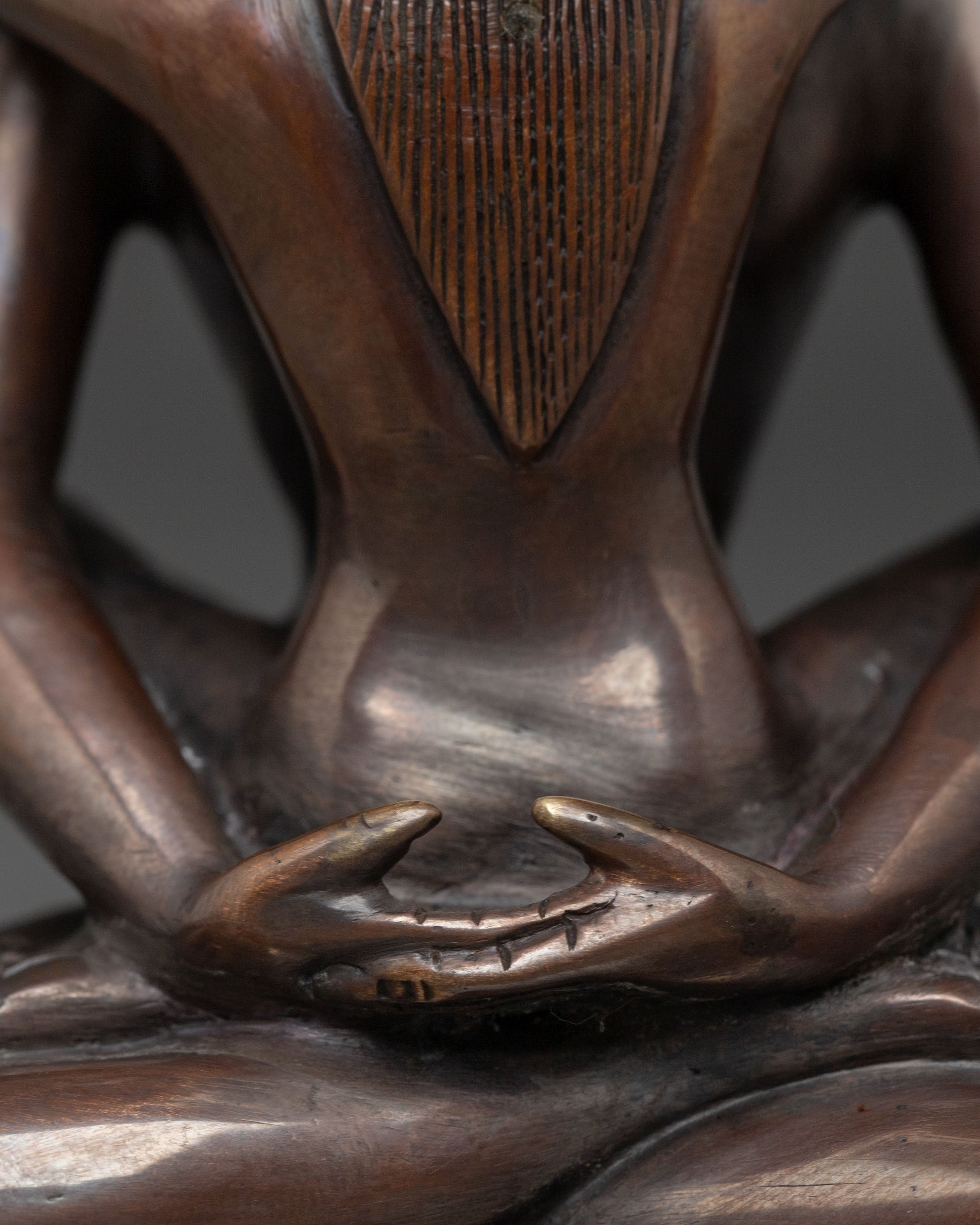 Samantabhadra Statue with Consort | Oxidized Copper Body