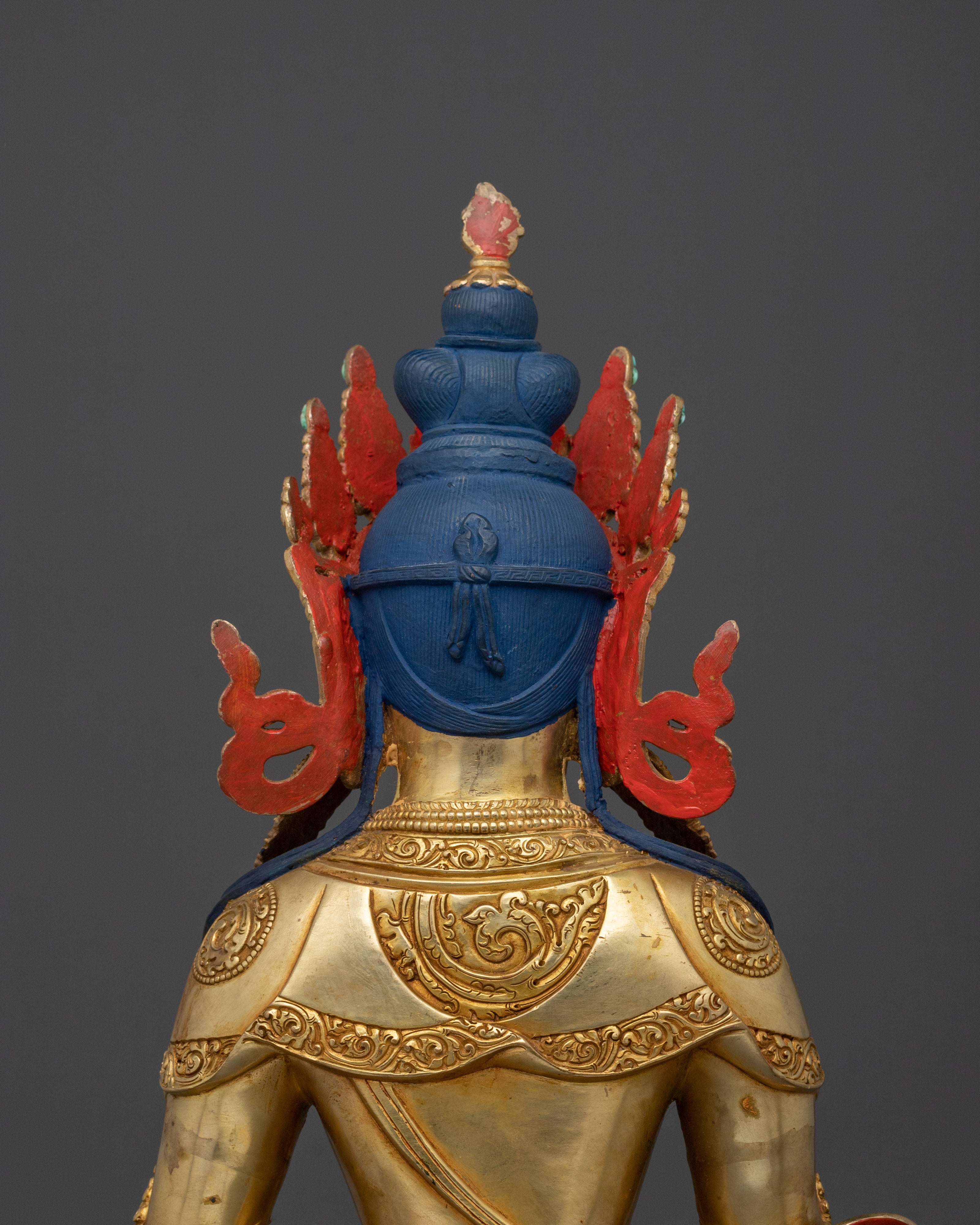 Handmade Amitayus Statue | Long Life Deity