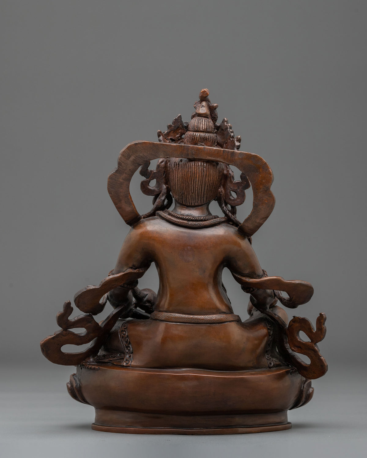 Dzambhala Sculpture in Oxidized Copper | Home Decor