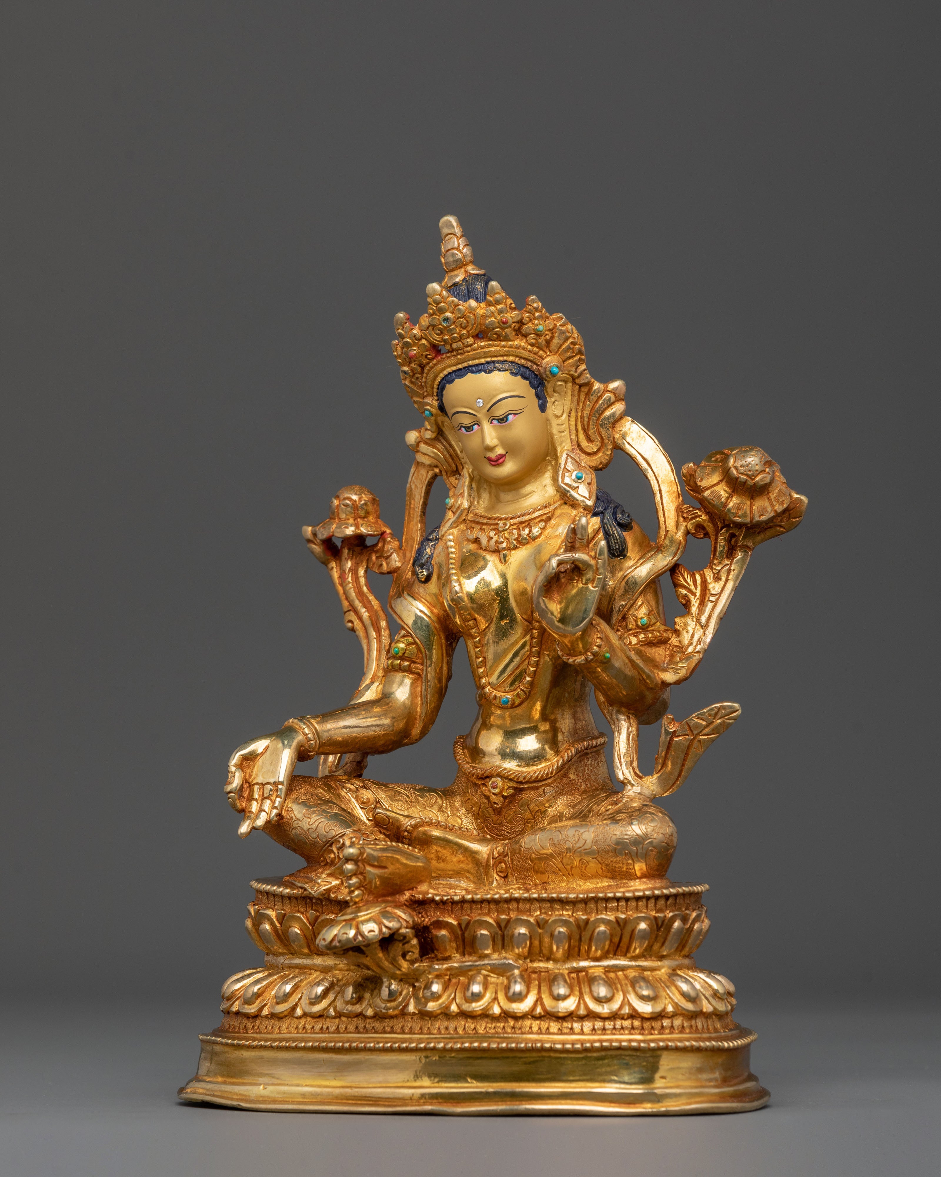 Green Tara Statue | Tibetan Buddhist Goddess
