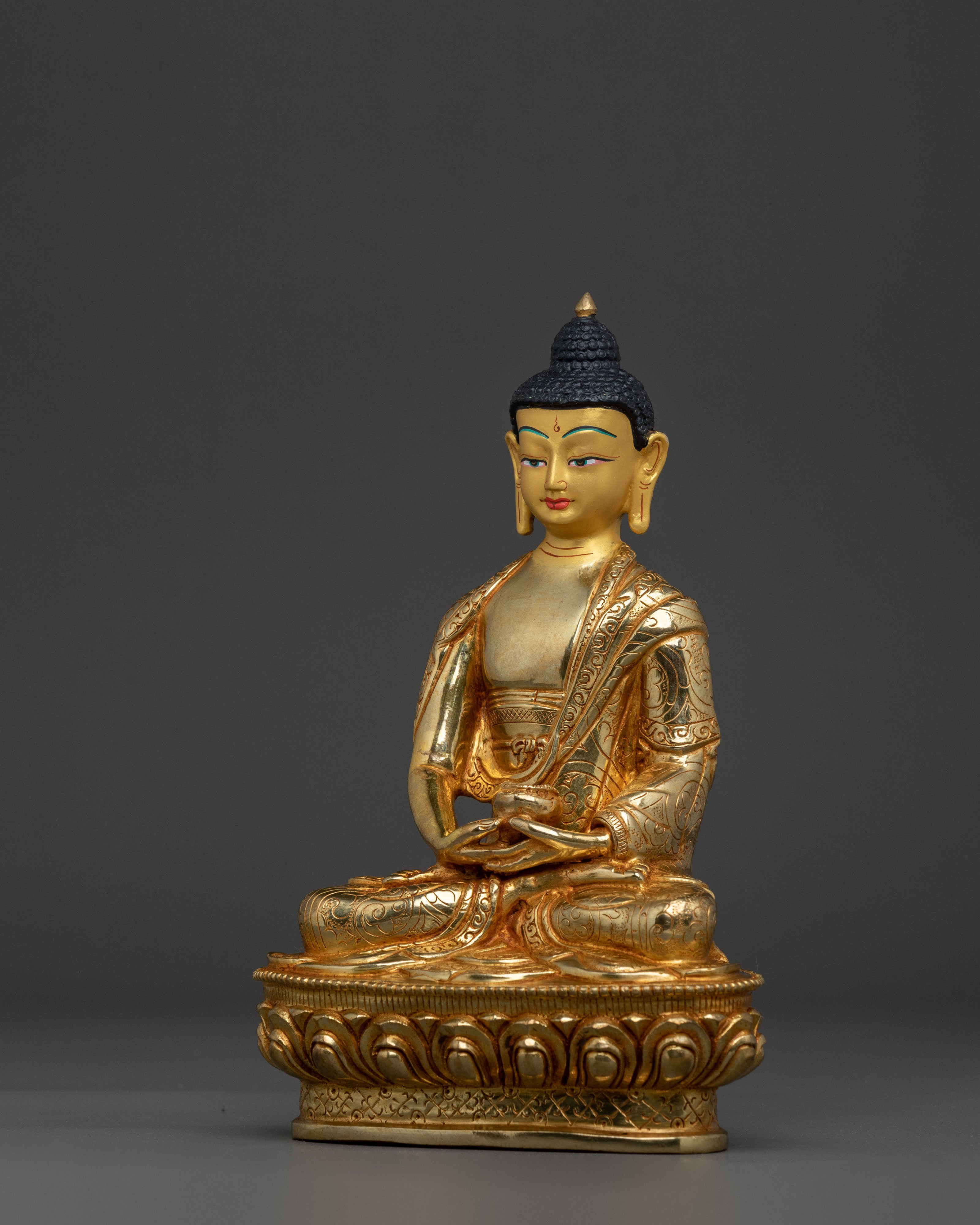 Amitabha 24K Gold Buddha Statue | Home Decor