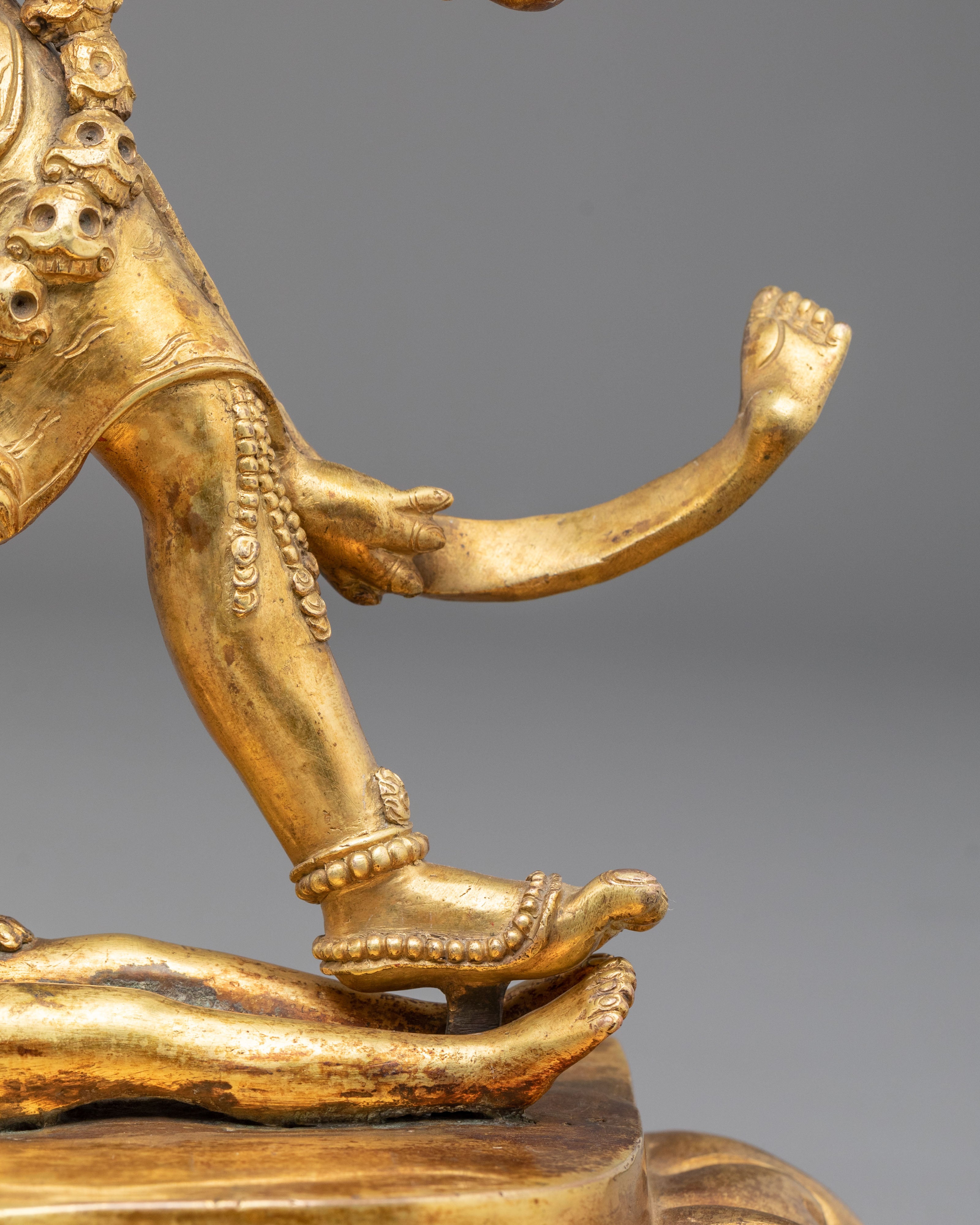 Ekajati Copper Sculpture - Hand-Gilded Masterpiece