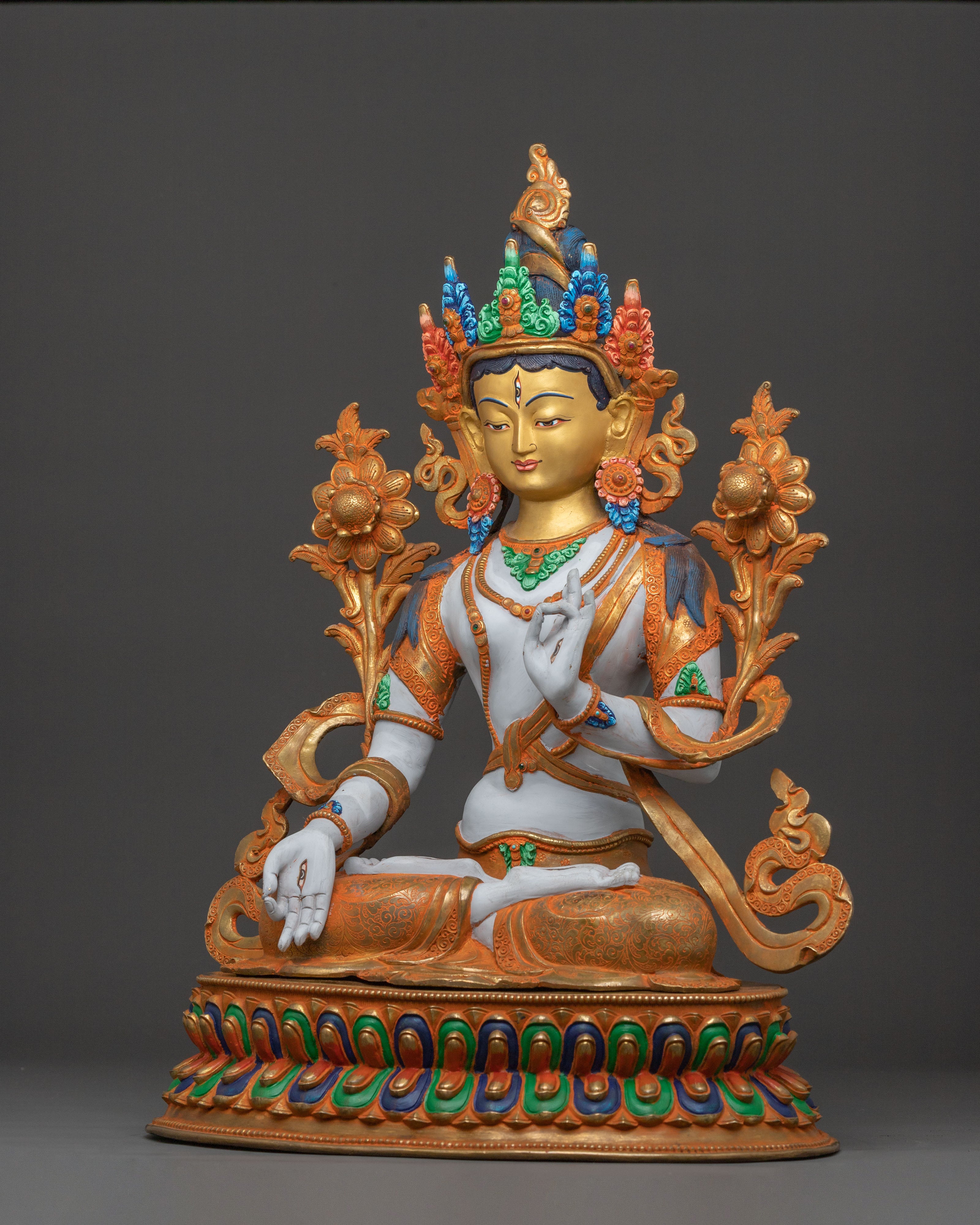 Green Tara Statue | Tibetan Goddess of Compassion