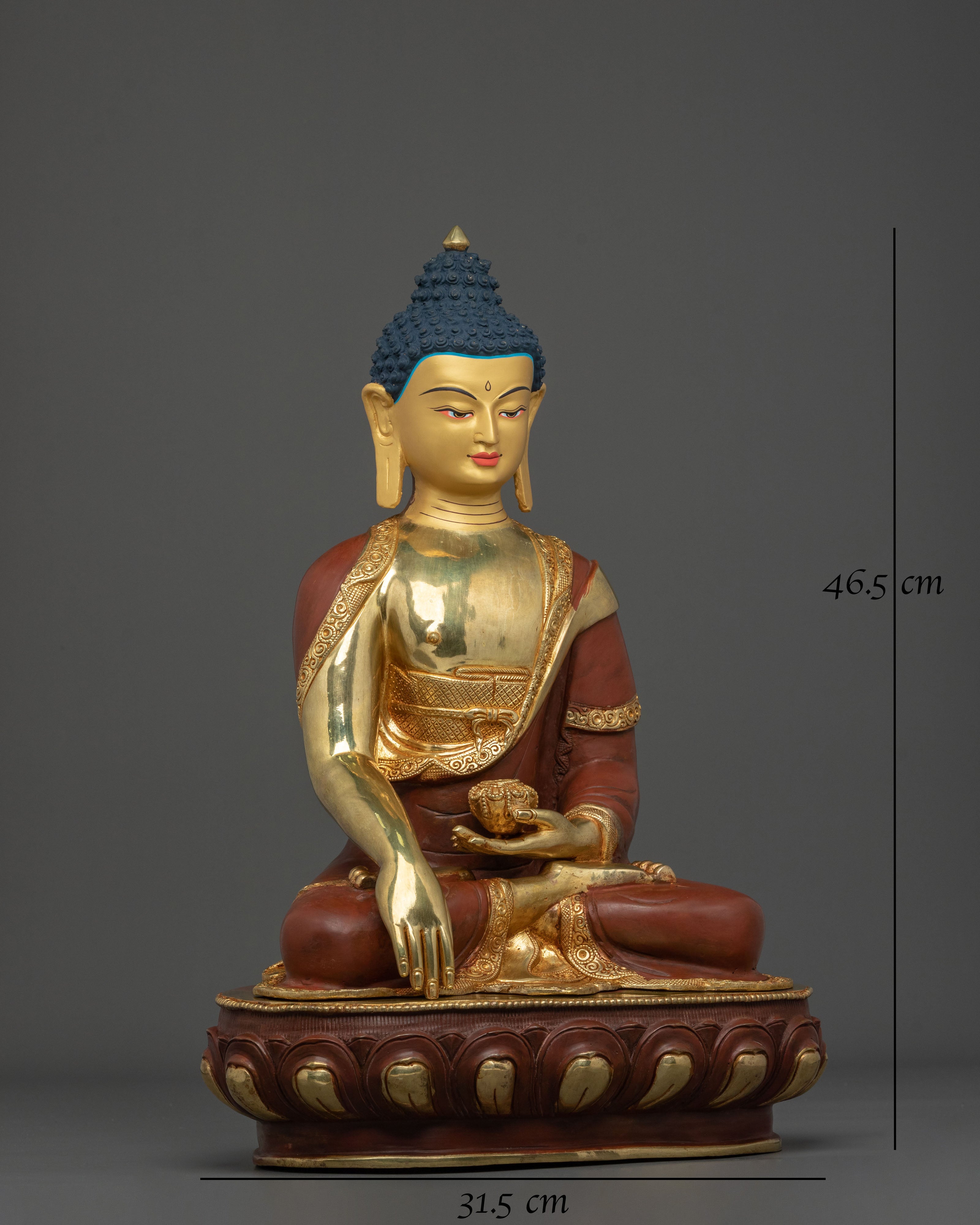 Serene Shakyamuni Buddha Sculpture for Meditation