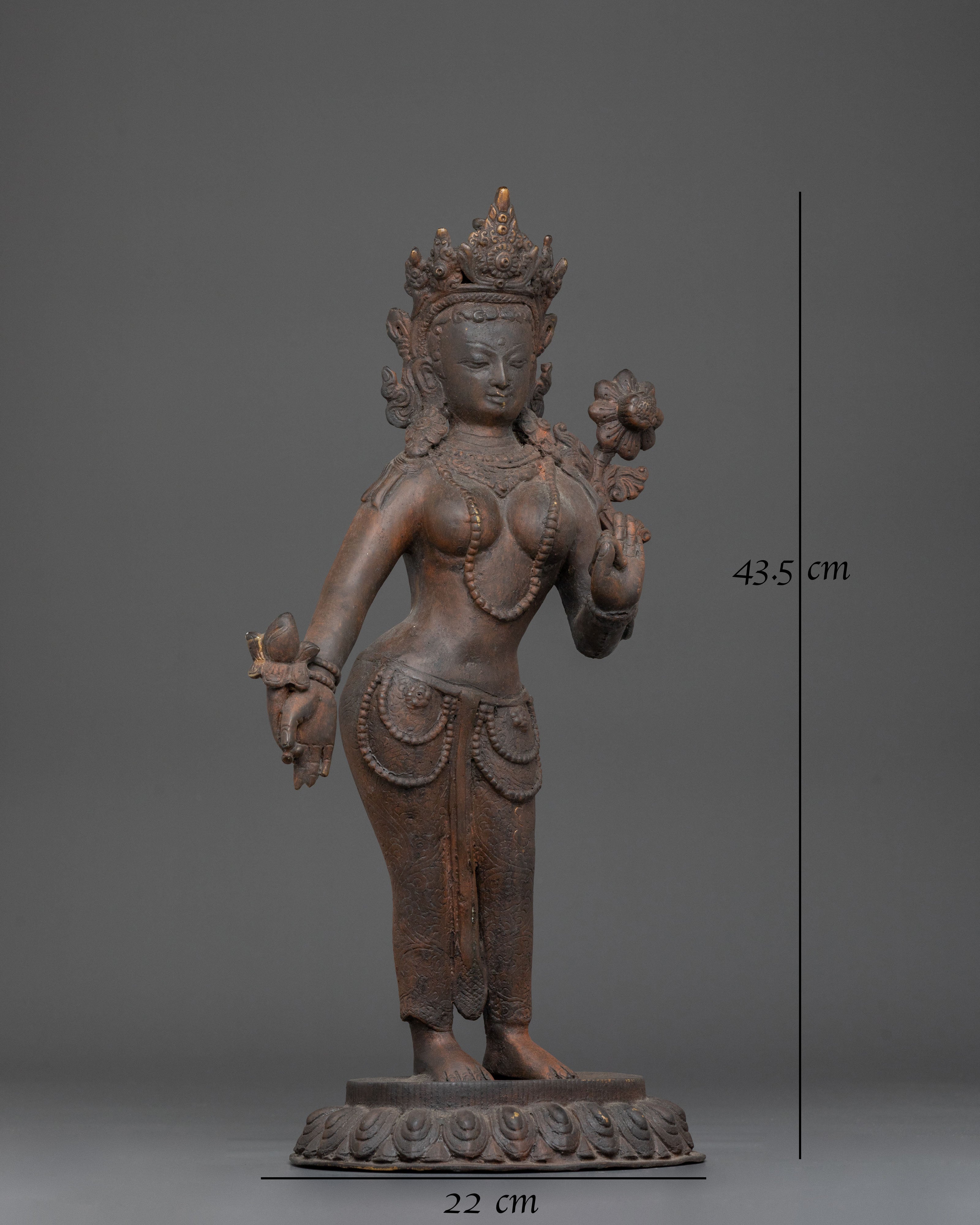 Standing Tara Blessing Statue | Goddess of Compassion