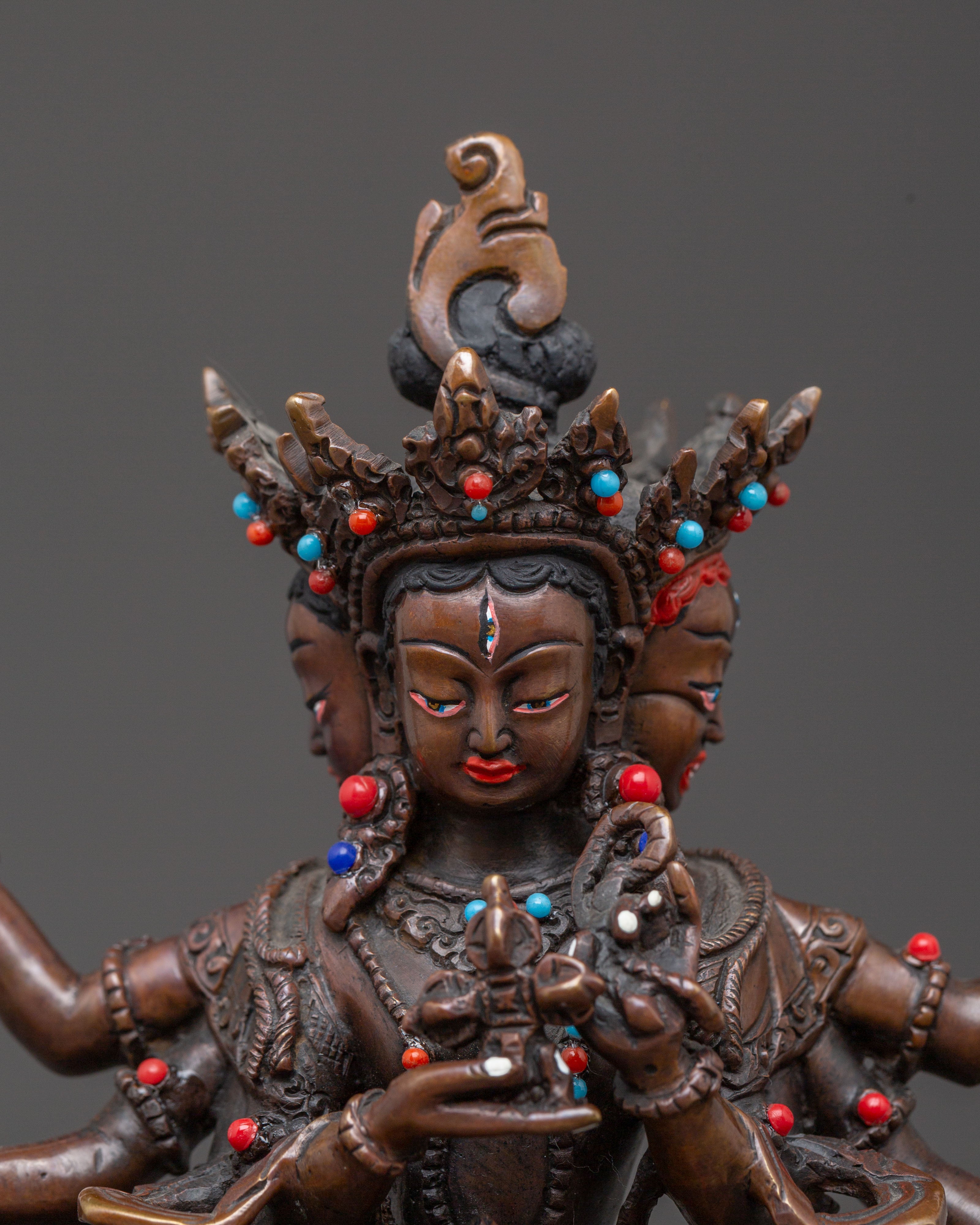Namgyalma Long Life Deity Statue - Handcrafted Serenity