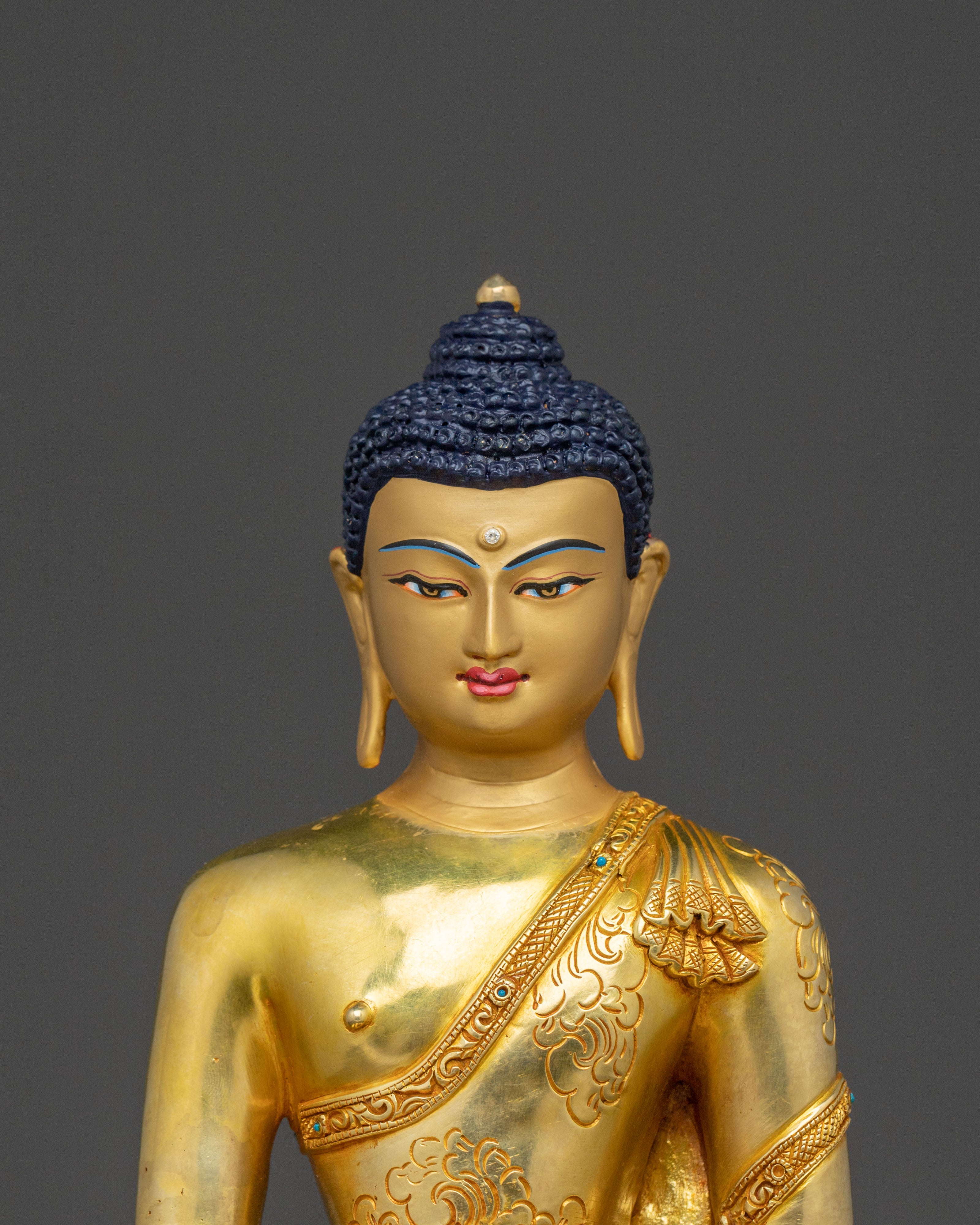Serene Earth Touching Shakyamuni Buddha Statue