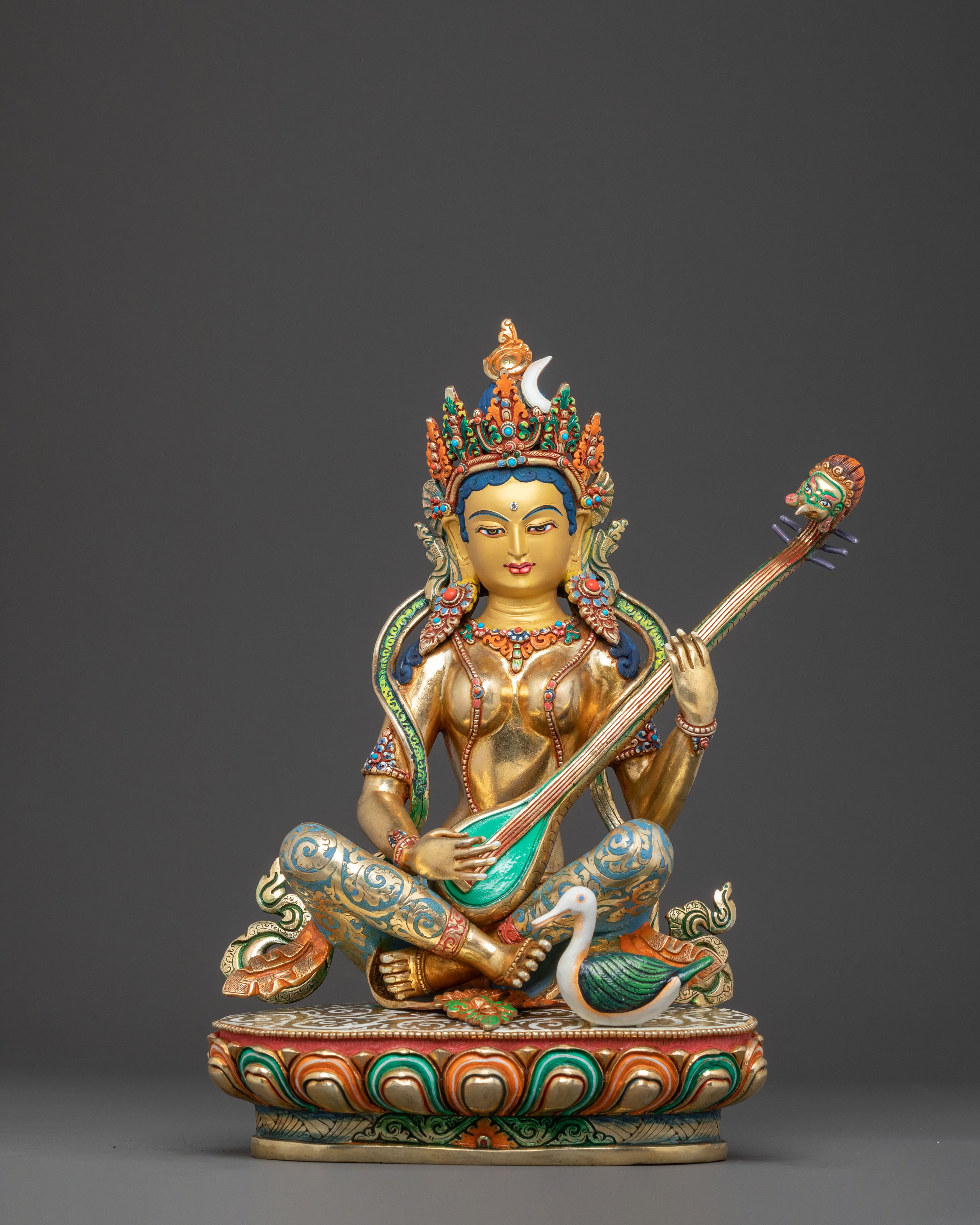 Handcrafted Goddess Saraswati Statue