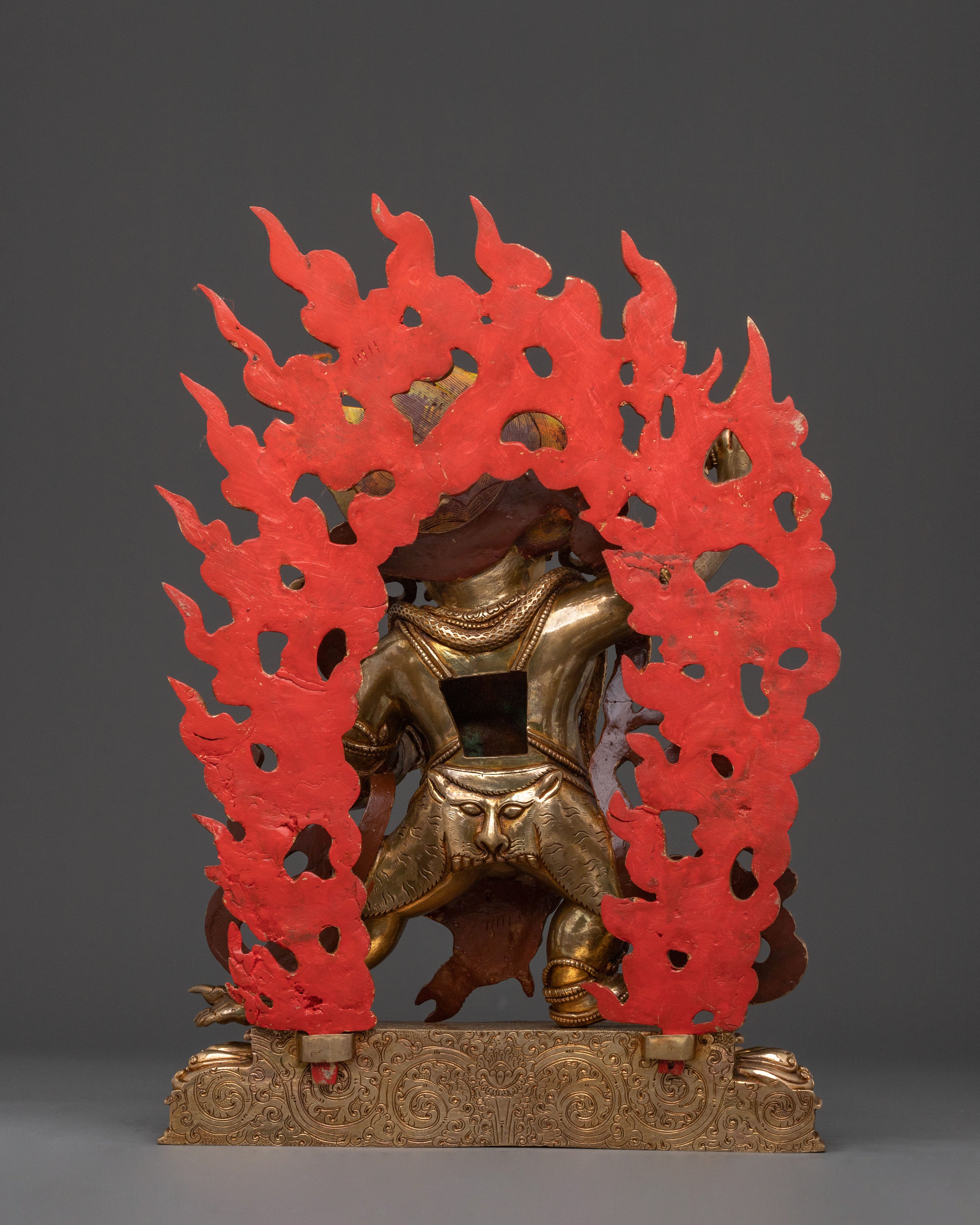 Vajrapani Statue: 24K Gold Gilded Sacred Bodhisattva