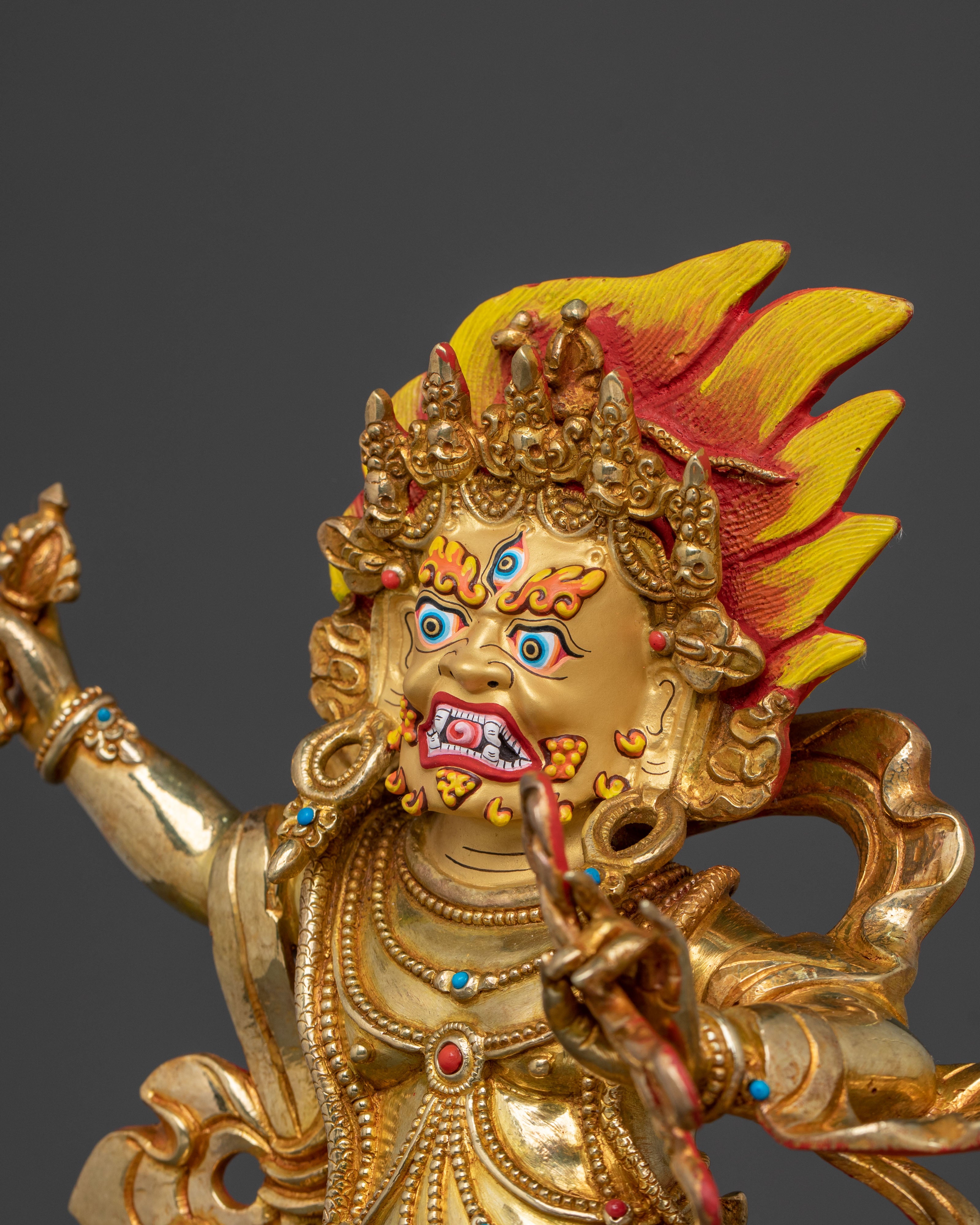 Major Bodhisattva: Handmade Vajrapani Statue