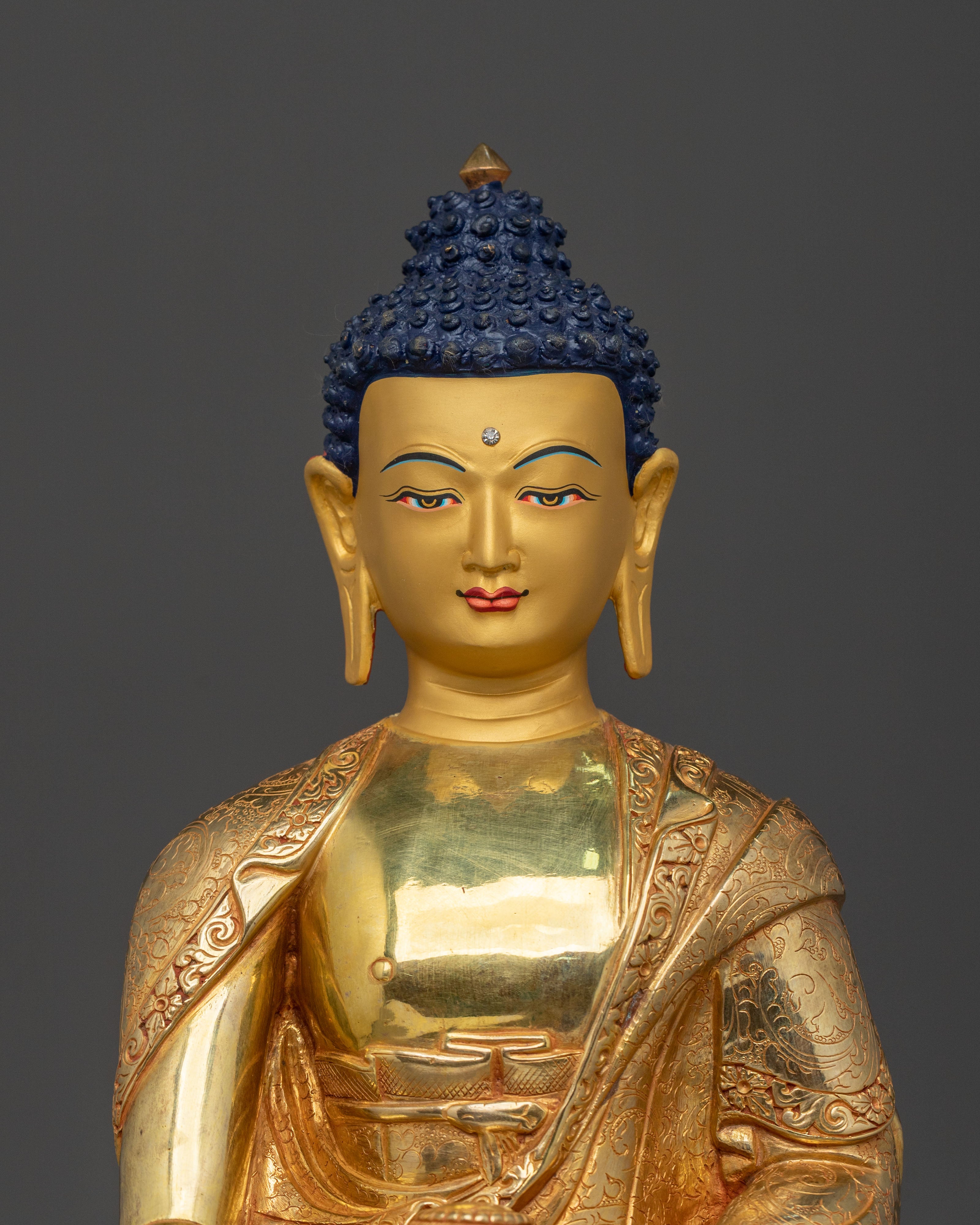 Shakyamuni Buddha Sculpture | Himalayan Figurine