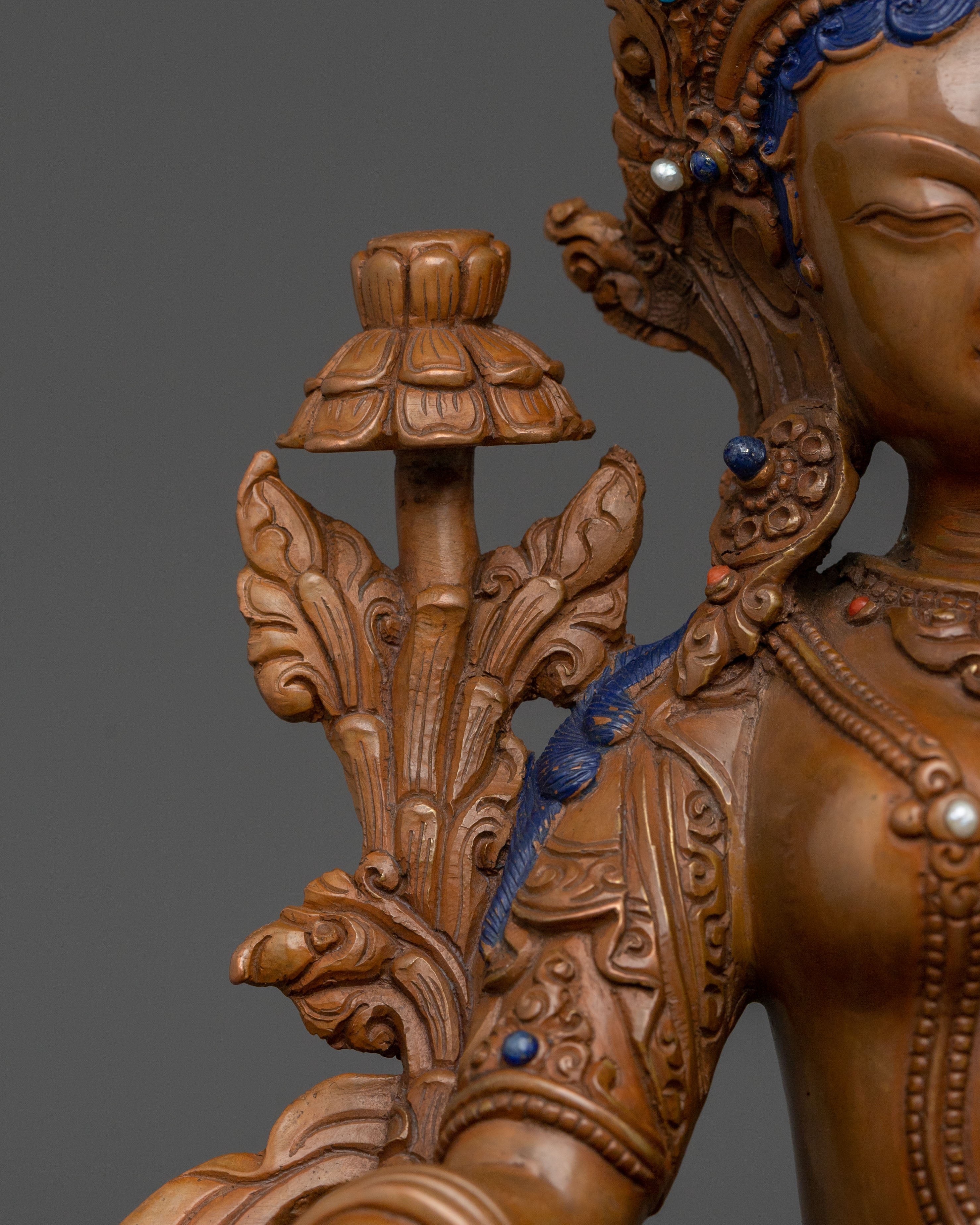 Tibetan Buddhism Green Tara Figurine | Altar Home Decor