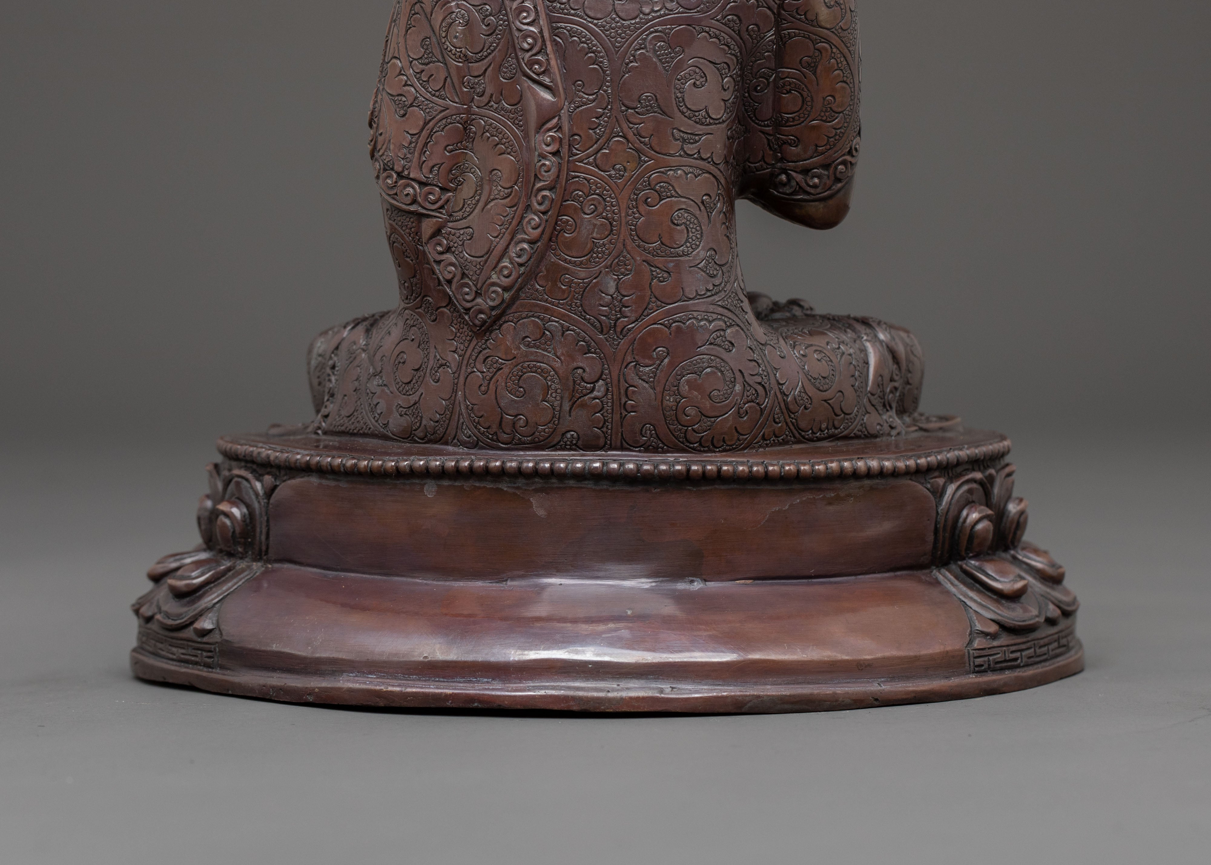 Vairocana Oxidized Copper Statue | Sacred Icon