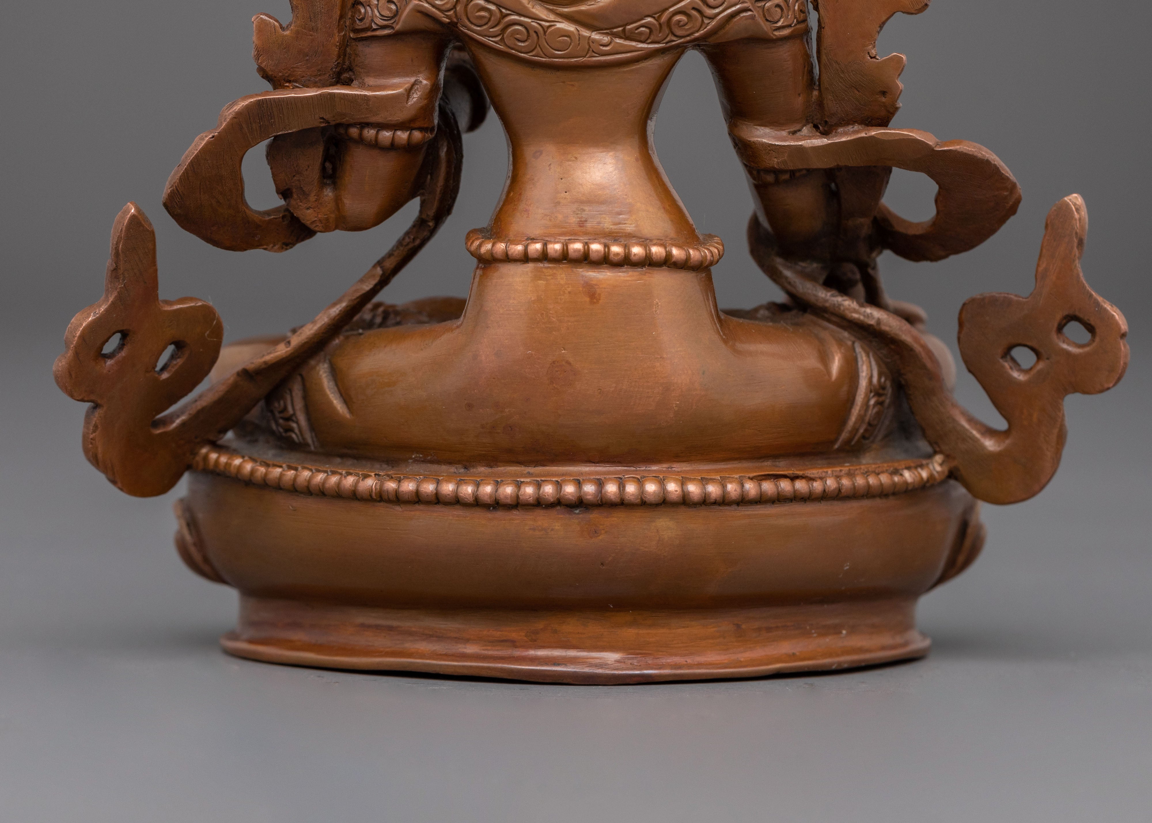 White Tara Statue | Oxidized Copper Serenity