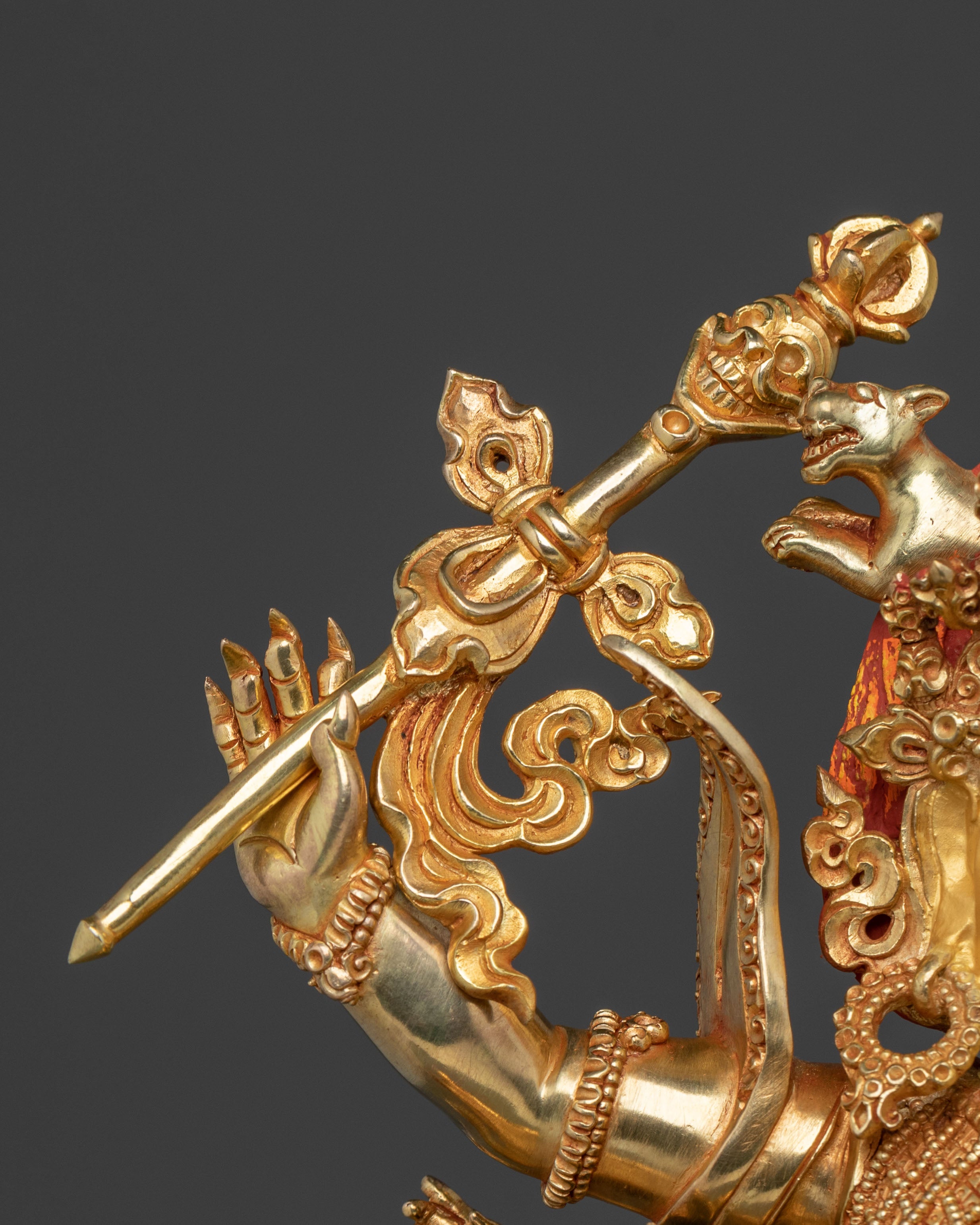 Palden Lhamo Buddhist Figurine | Wrathful Deity of Protection