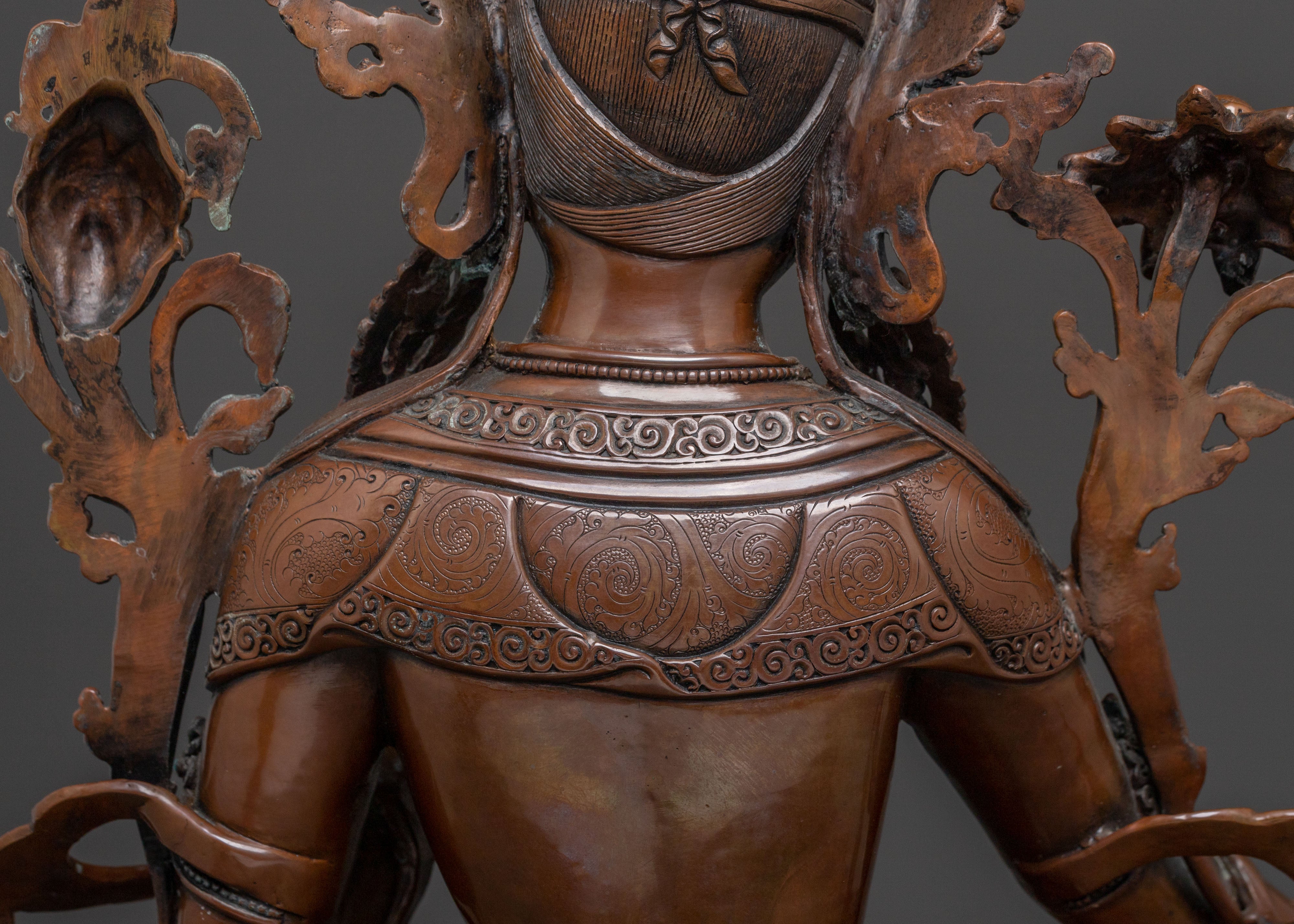 Swift Savior Goddess Green Tara Statue | A Symbol of Compassion