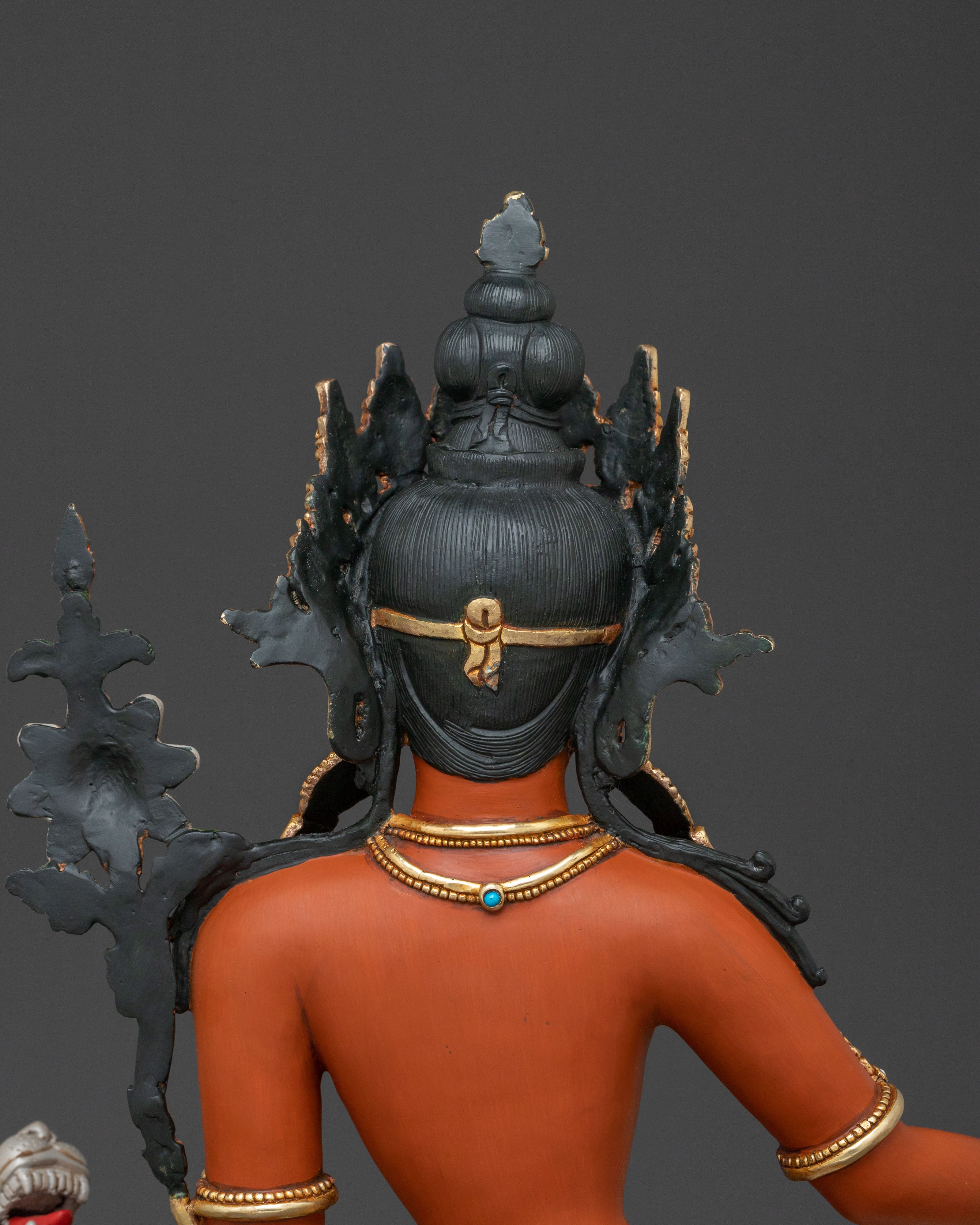 Majestic Wisdom Deity Simhanada Manjushri Statue