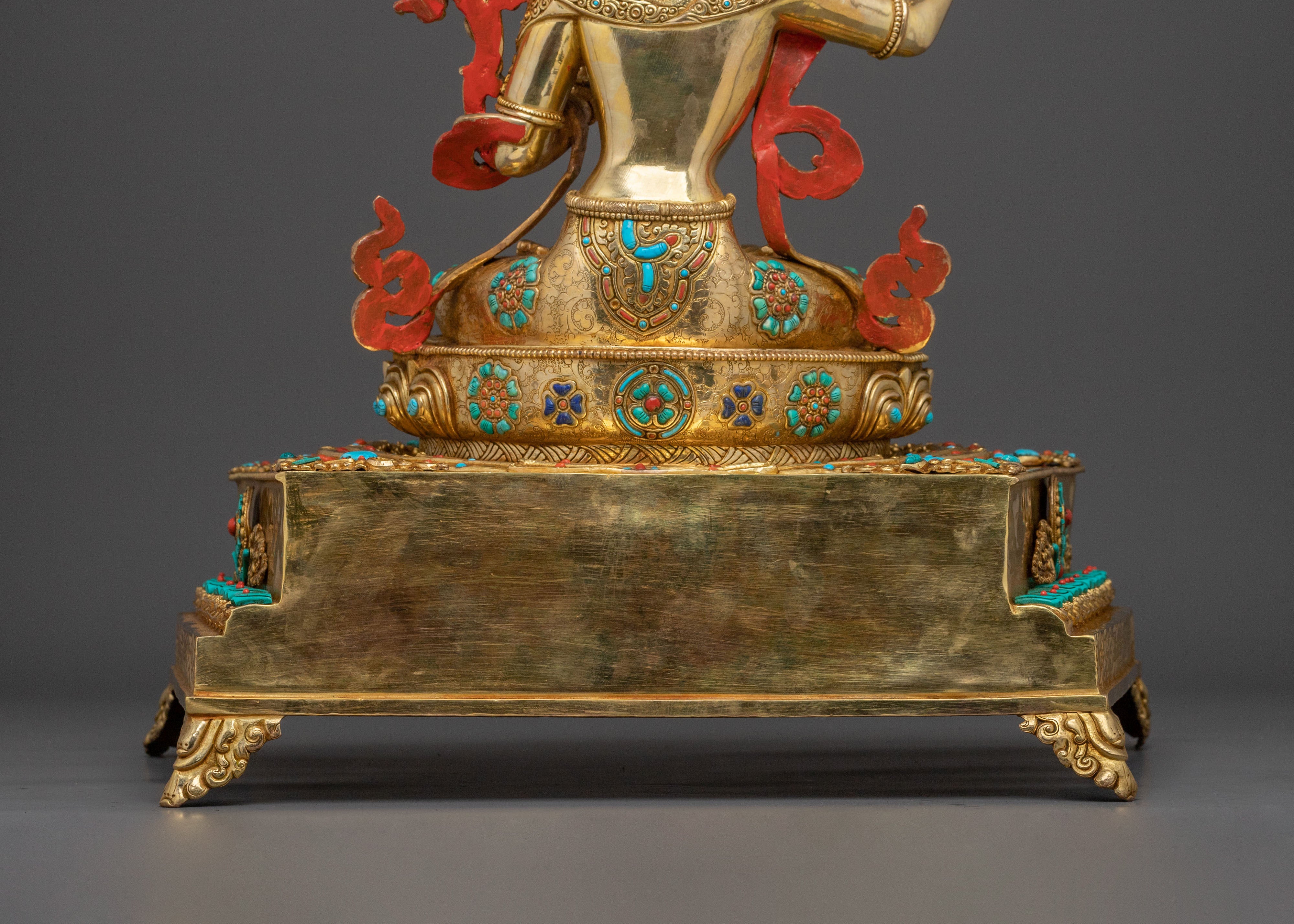 Manjushri Statue On Throne | Bodhisattva of Wisdom