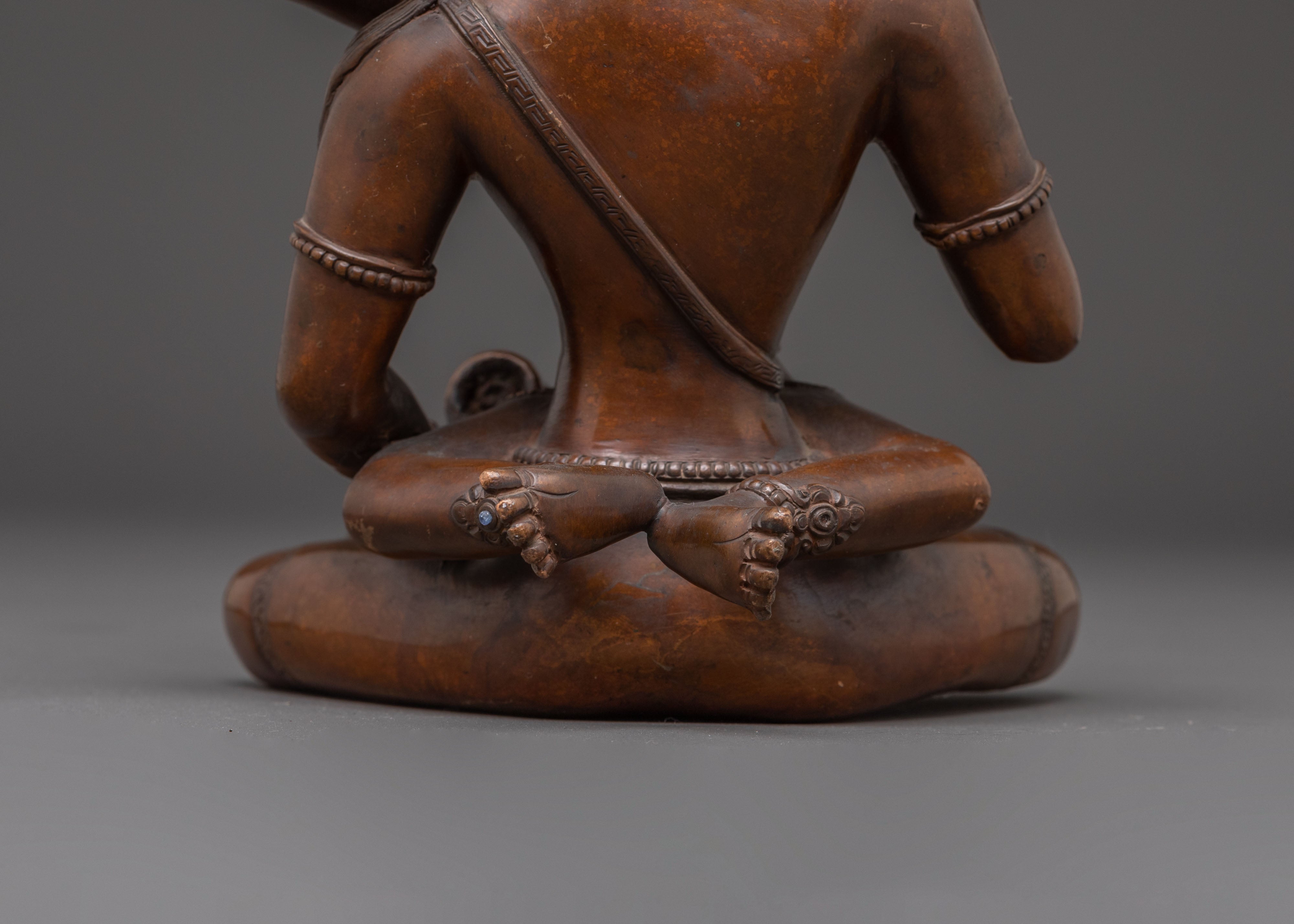 Handmade Sacred Vajrasattva with Consort Statue | Tantric Deity