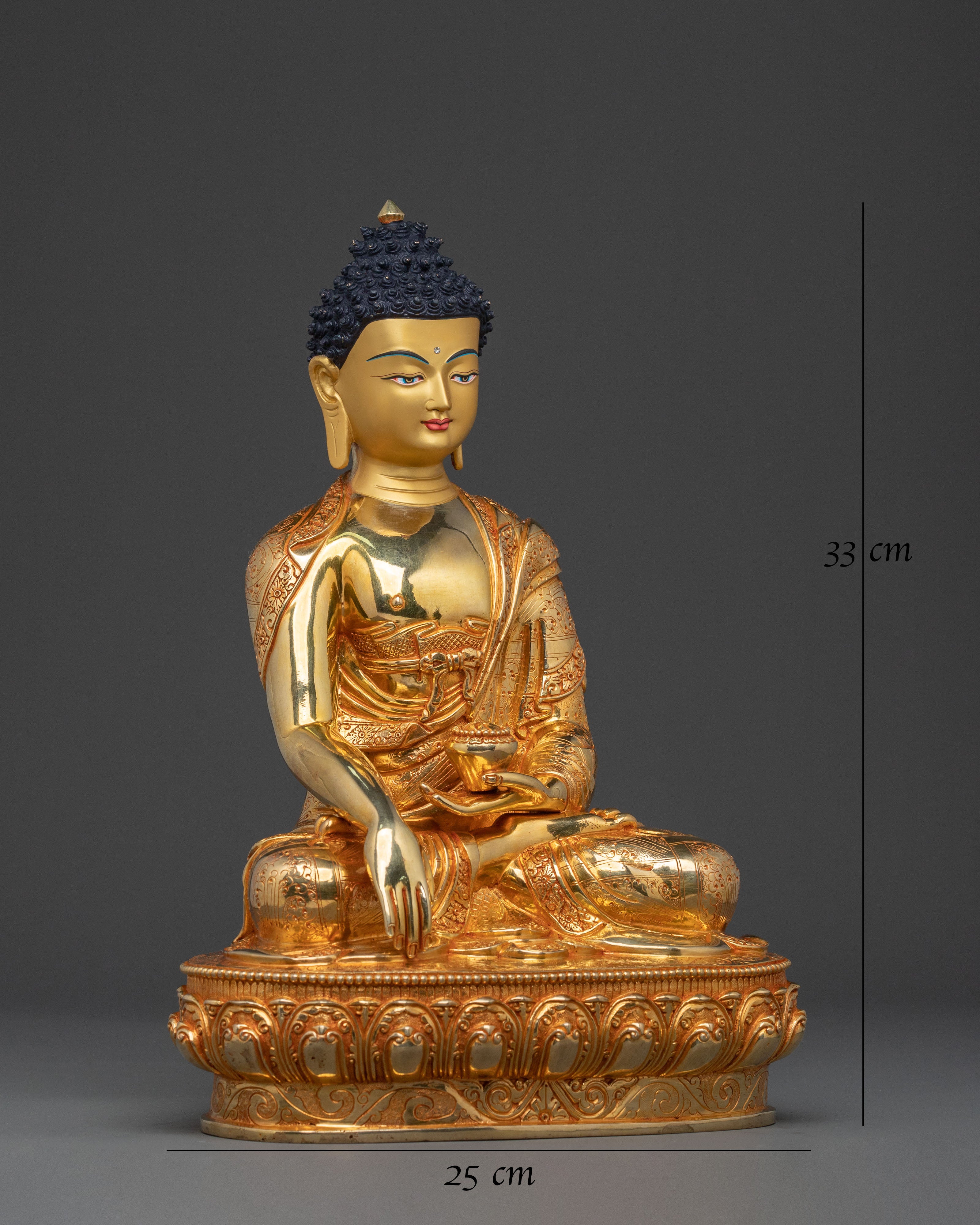 Handcrafted Shakyamuni Buddha Statue | Traditional Icon