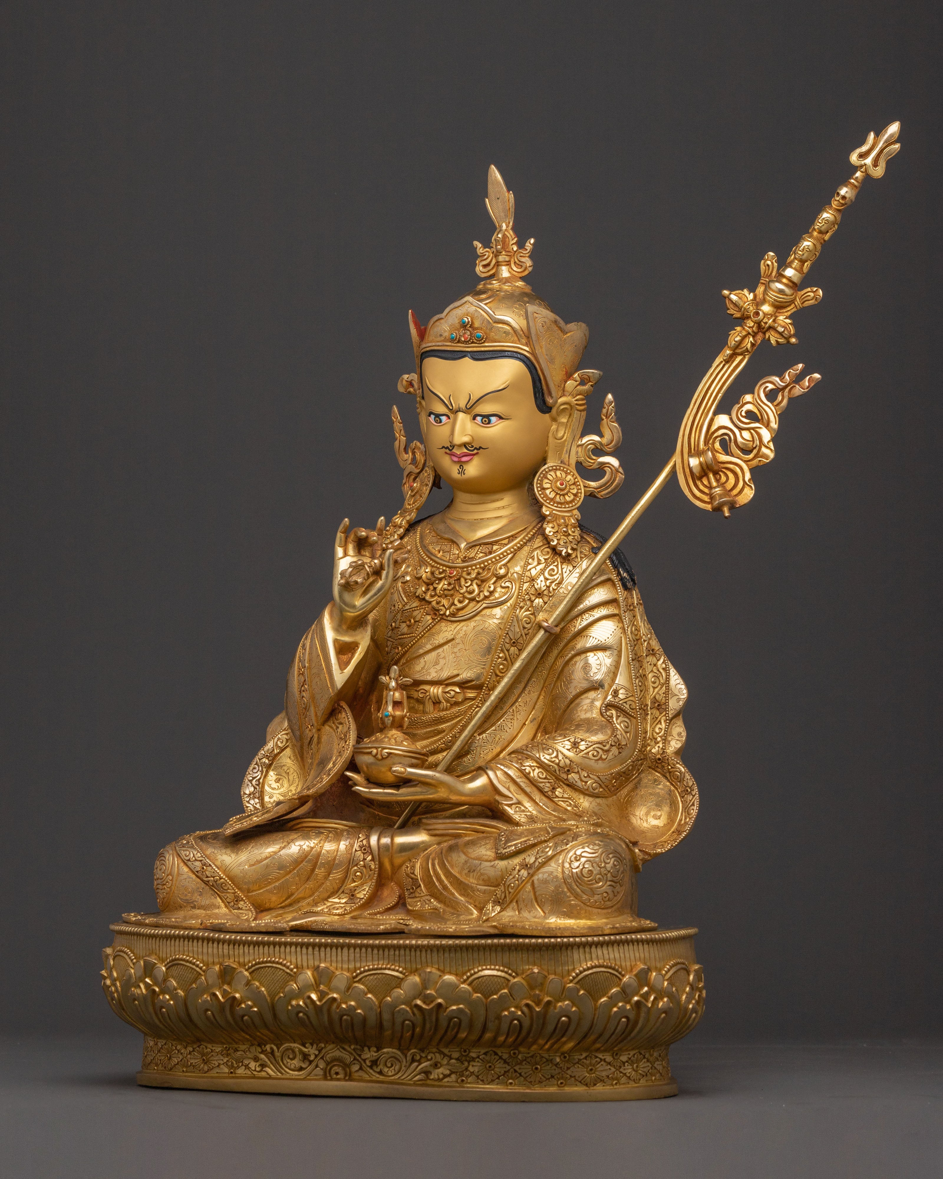 Handcrafted Guru Tsokye Dorje Sacred Statue