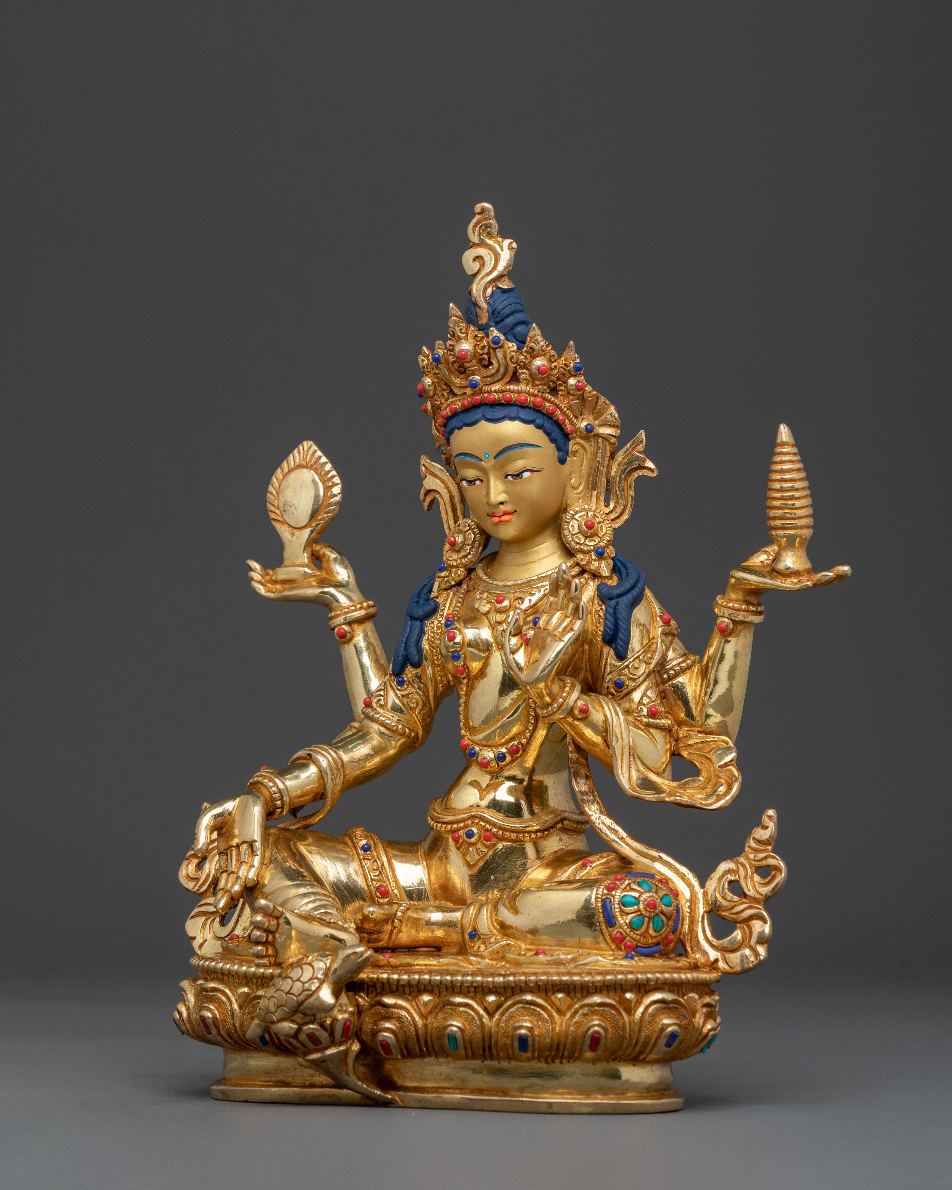 Laxmi devi spiritual statue | 24K Gold Gilded
