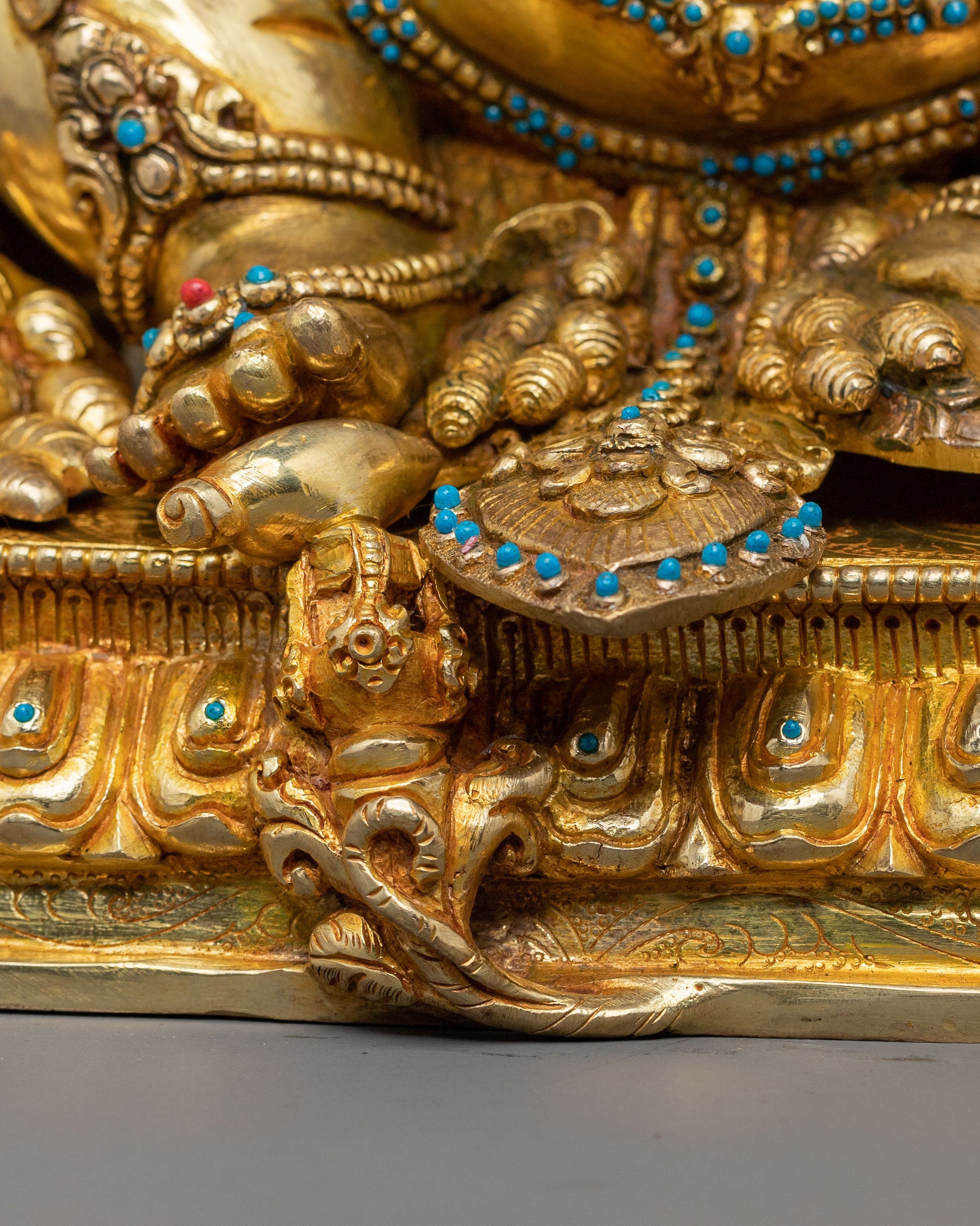 Dzambhala Spiritual Wealth Statue | Buddhist God of Prosperity Sculpture