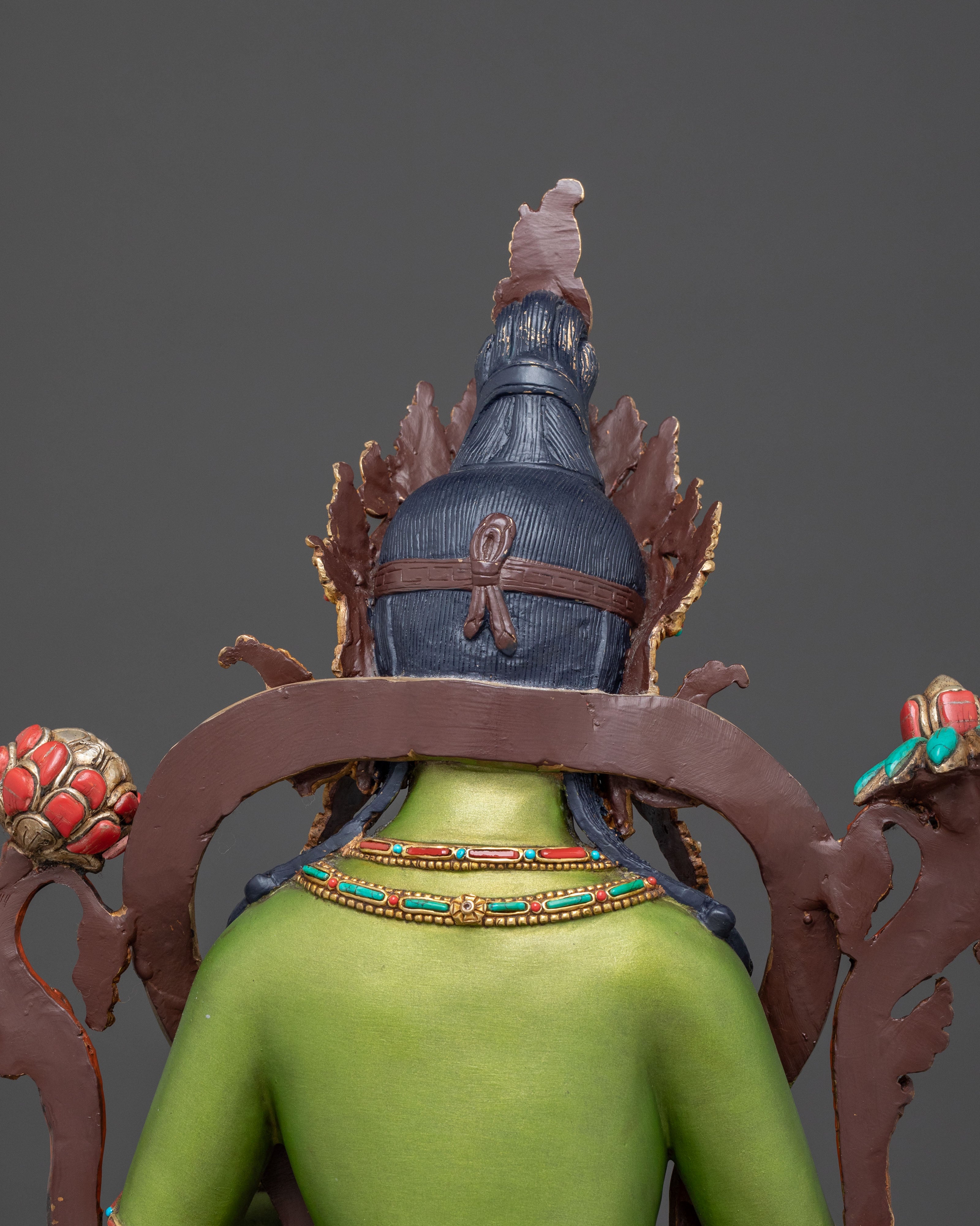 Green Tara Compassion Figure | 24K Gold Gilded Statue