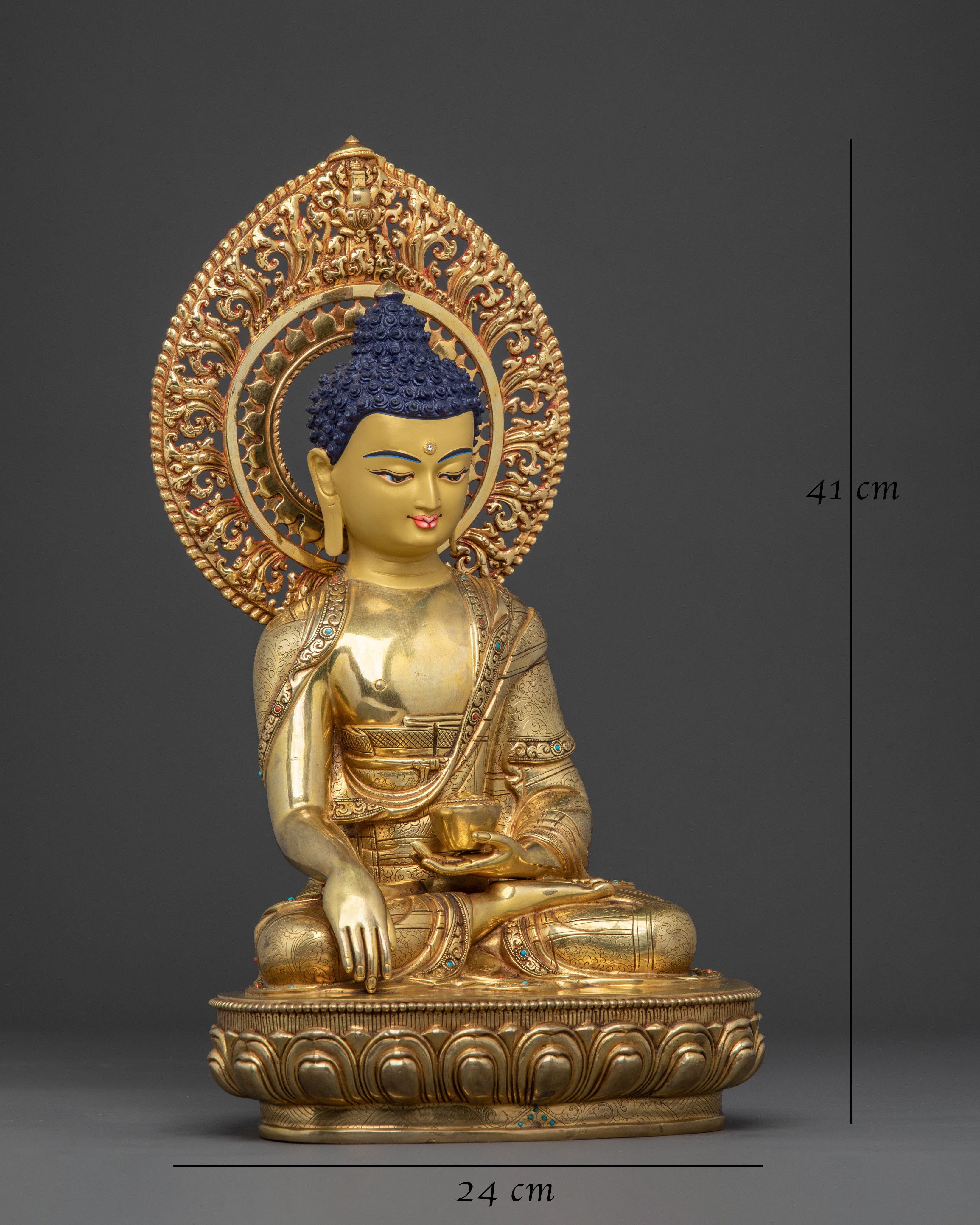 Handmade Shakyamuni Buddha Himalayan Statue