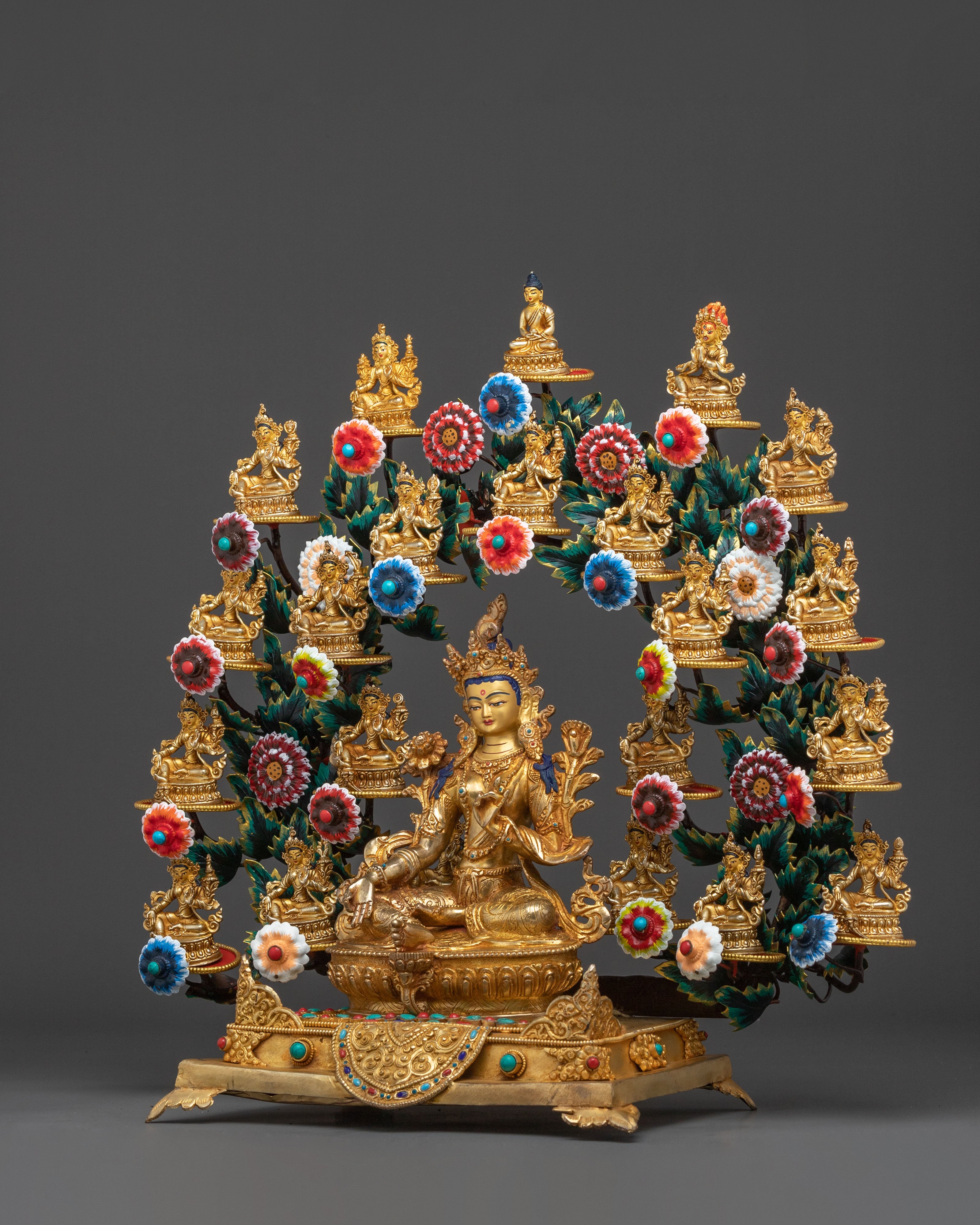 Exquisite 21 Tara Sacred Sculpture Set | Buddhist Shrine